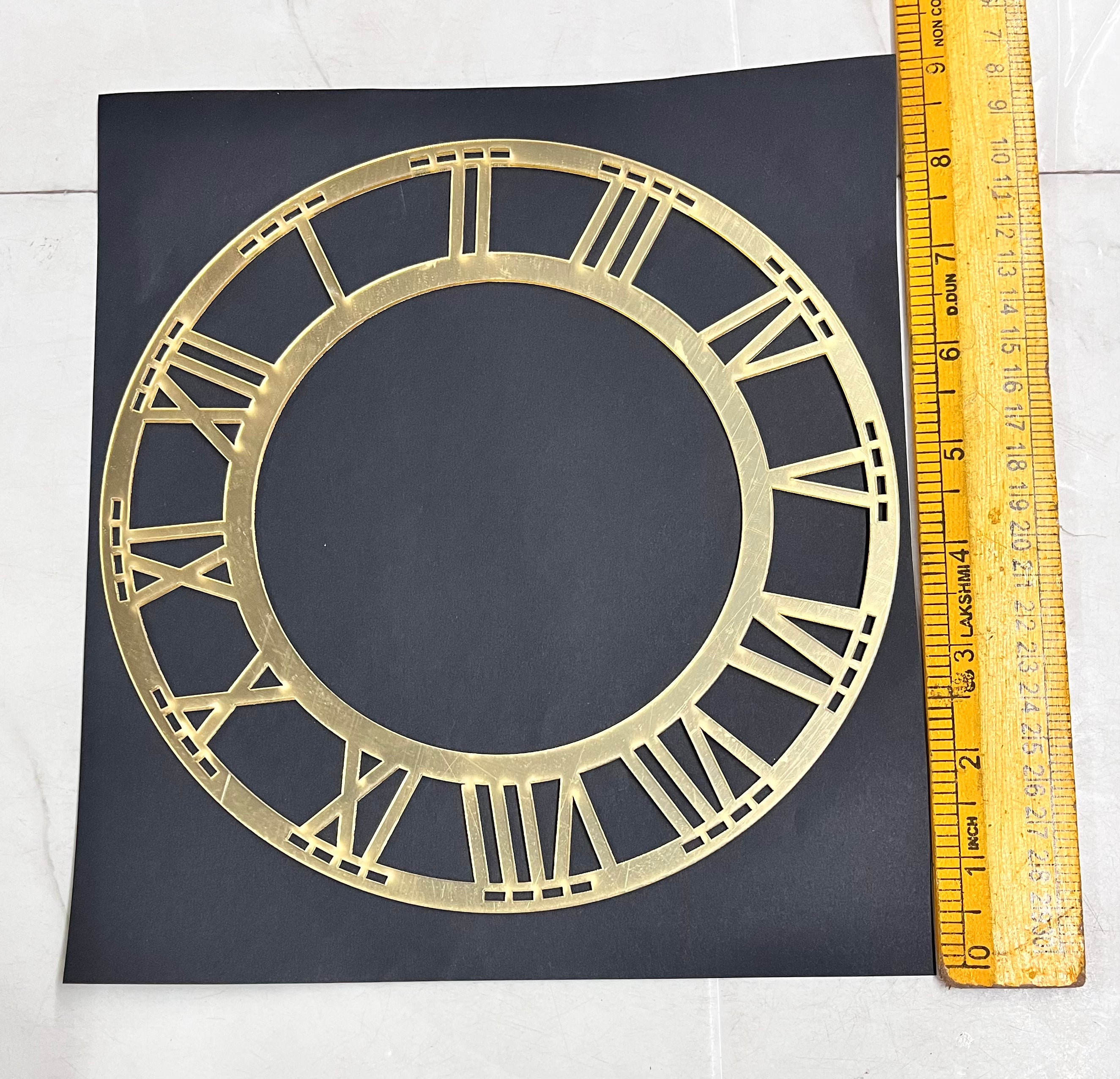 Acrylic clock round roman letter