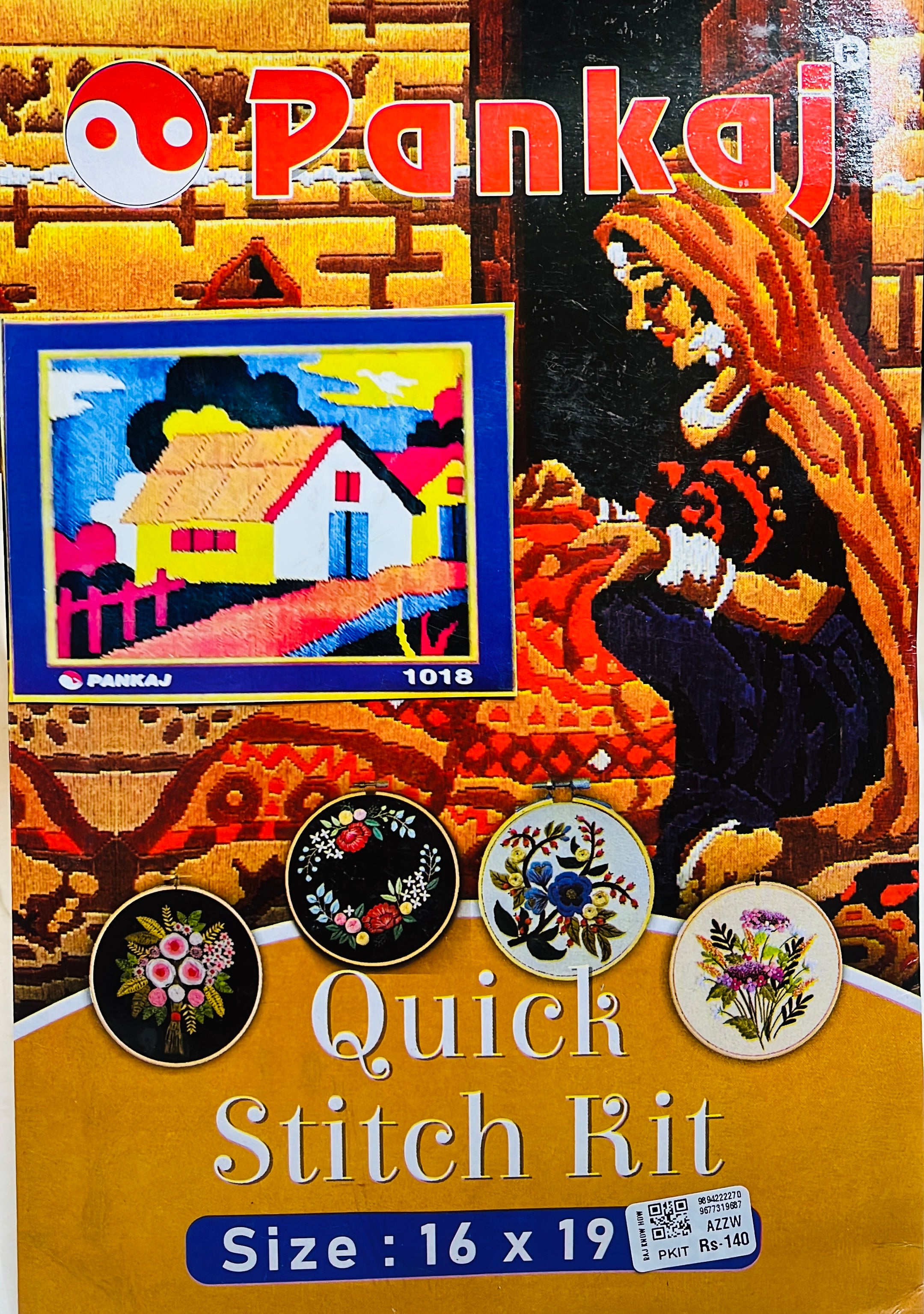 Pankaj Quick Stitch  Kit small - 16x19cm