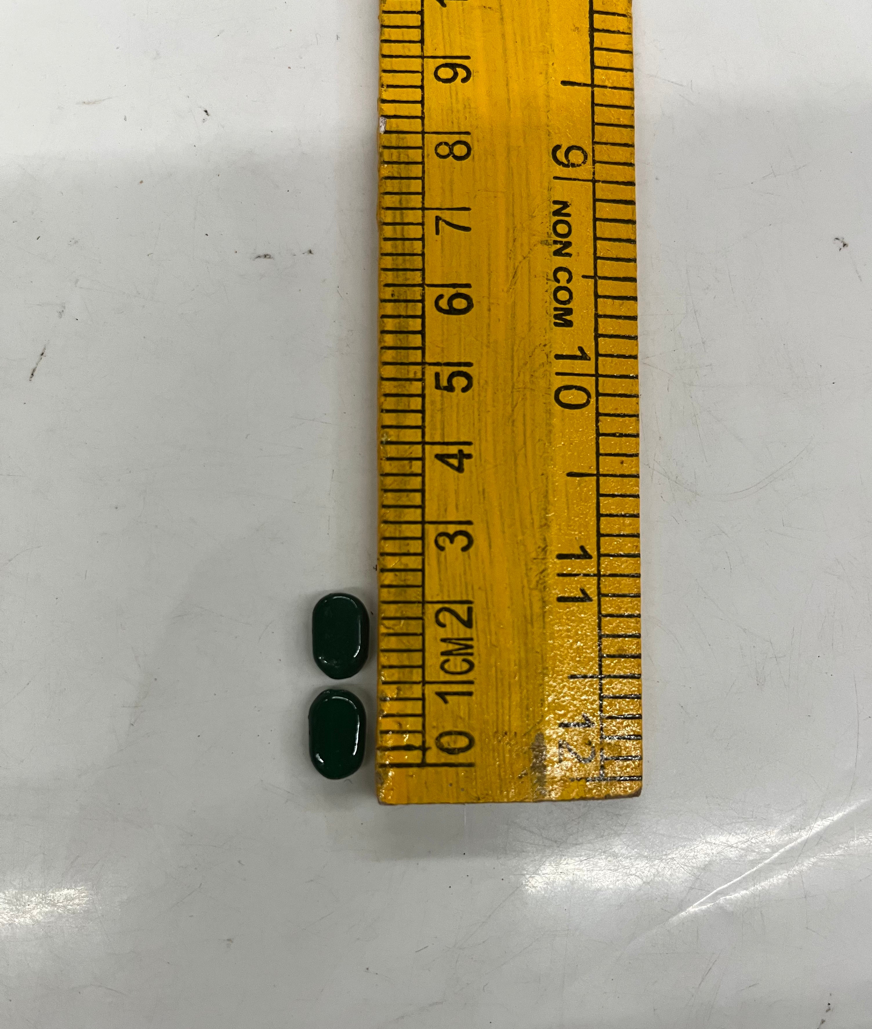 Green colour tablet beads -10mm 50g pack