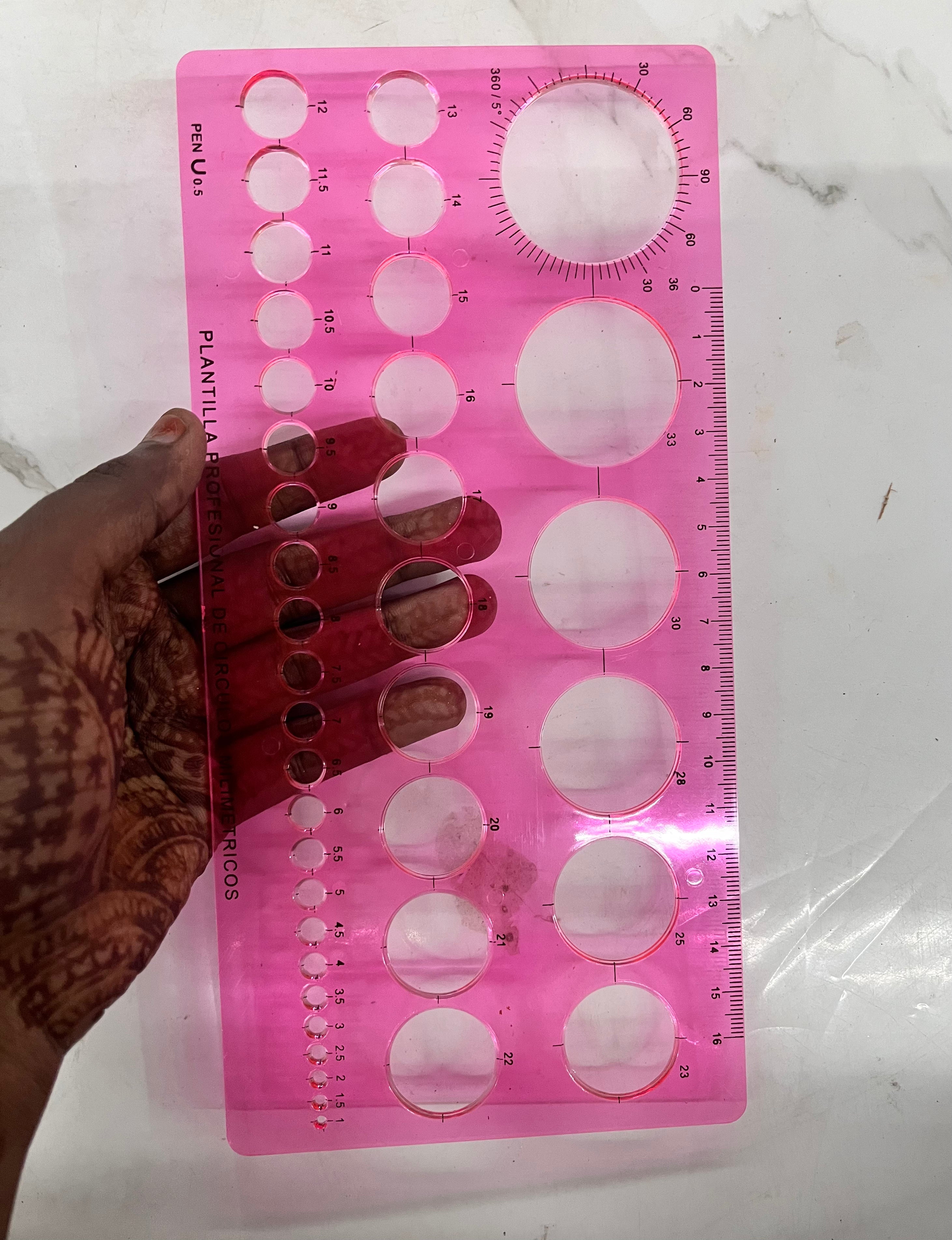 Plantilla circle scale -1piece /PLCSC