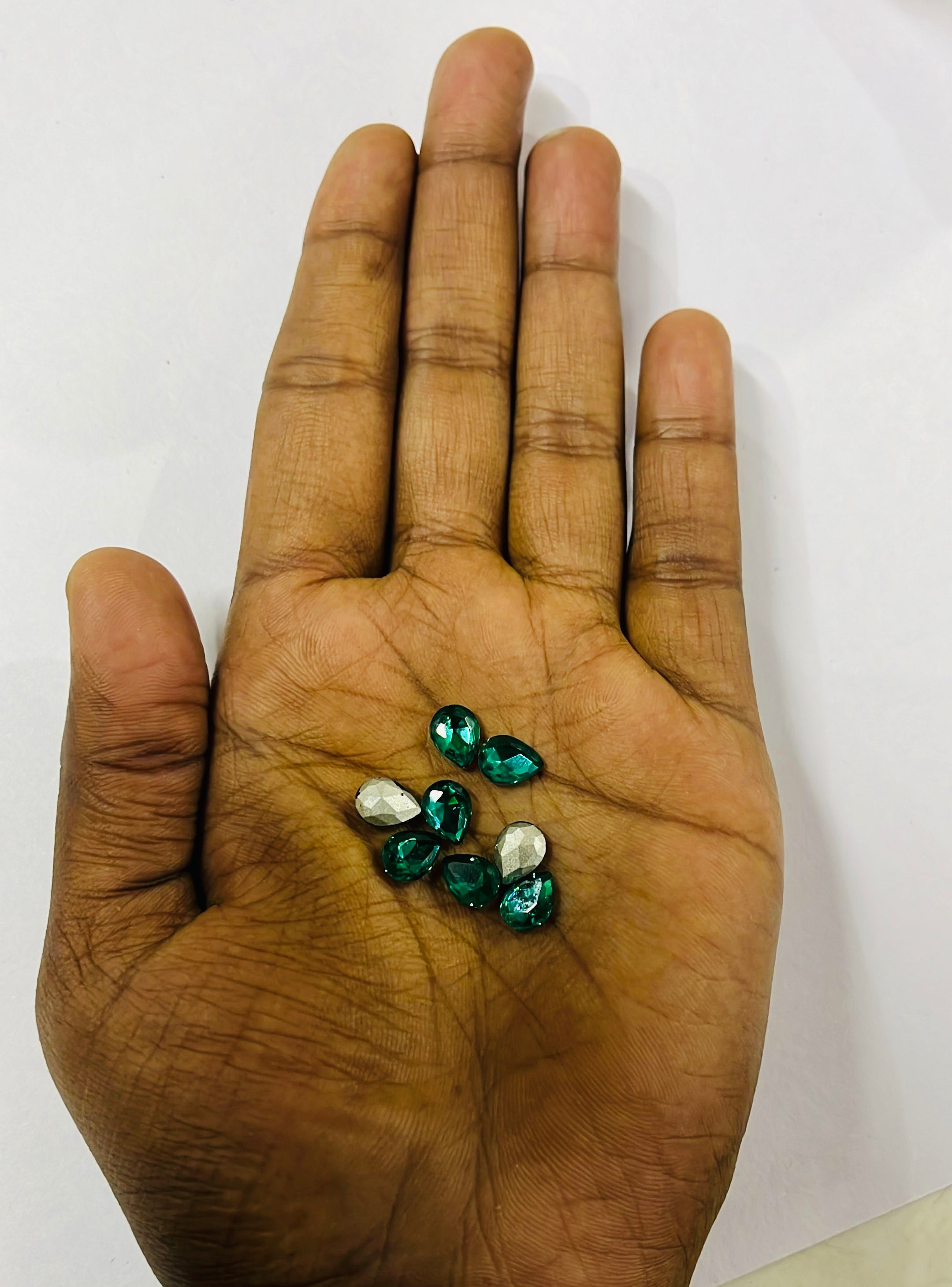 8x6 AD thilakam Tanjore painting American diamond stones-8stones 1pack /3vibrant colours