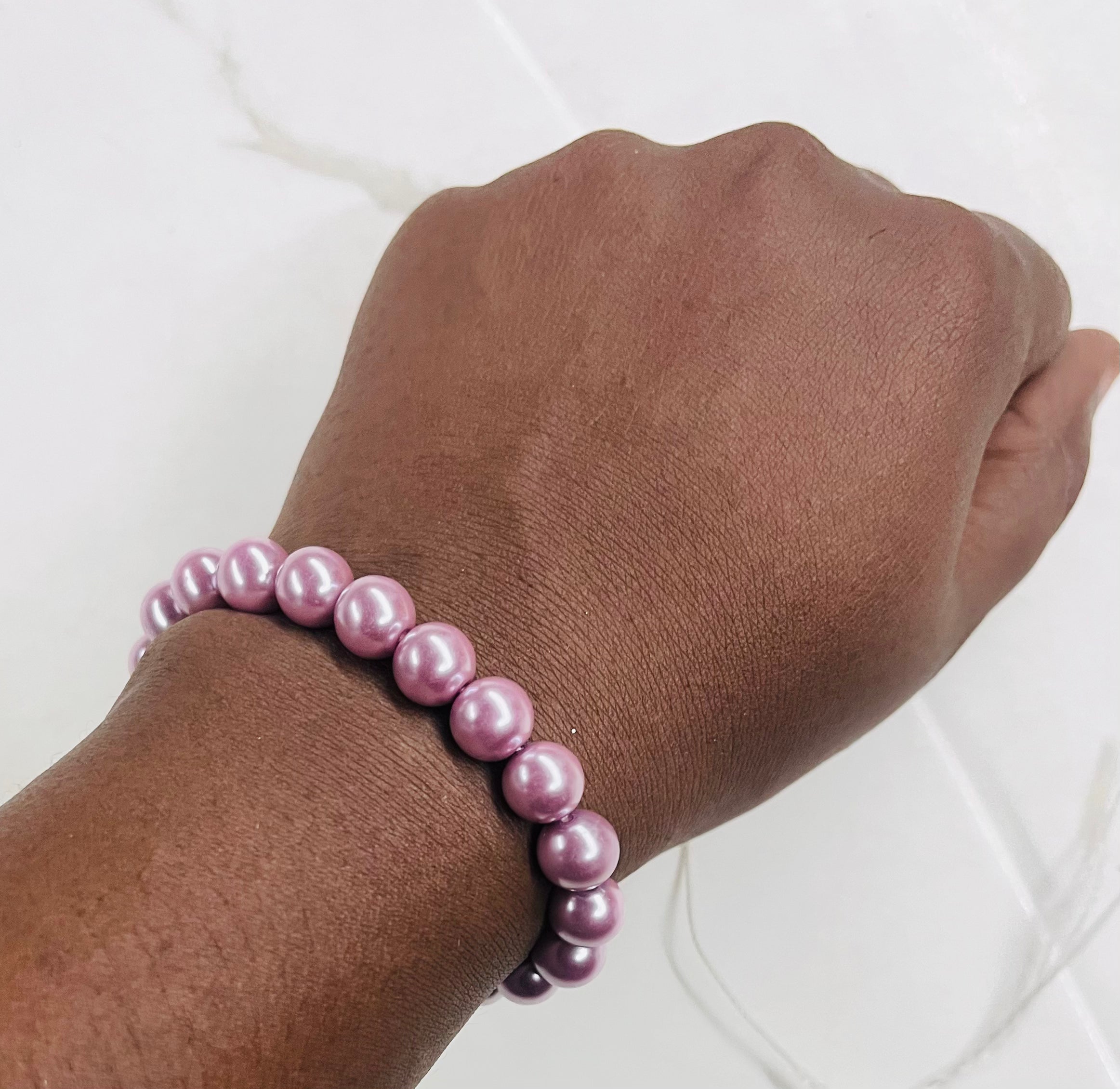 8mm high quality metallic pearl beads -any 2pack