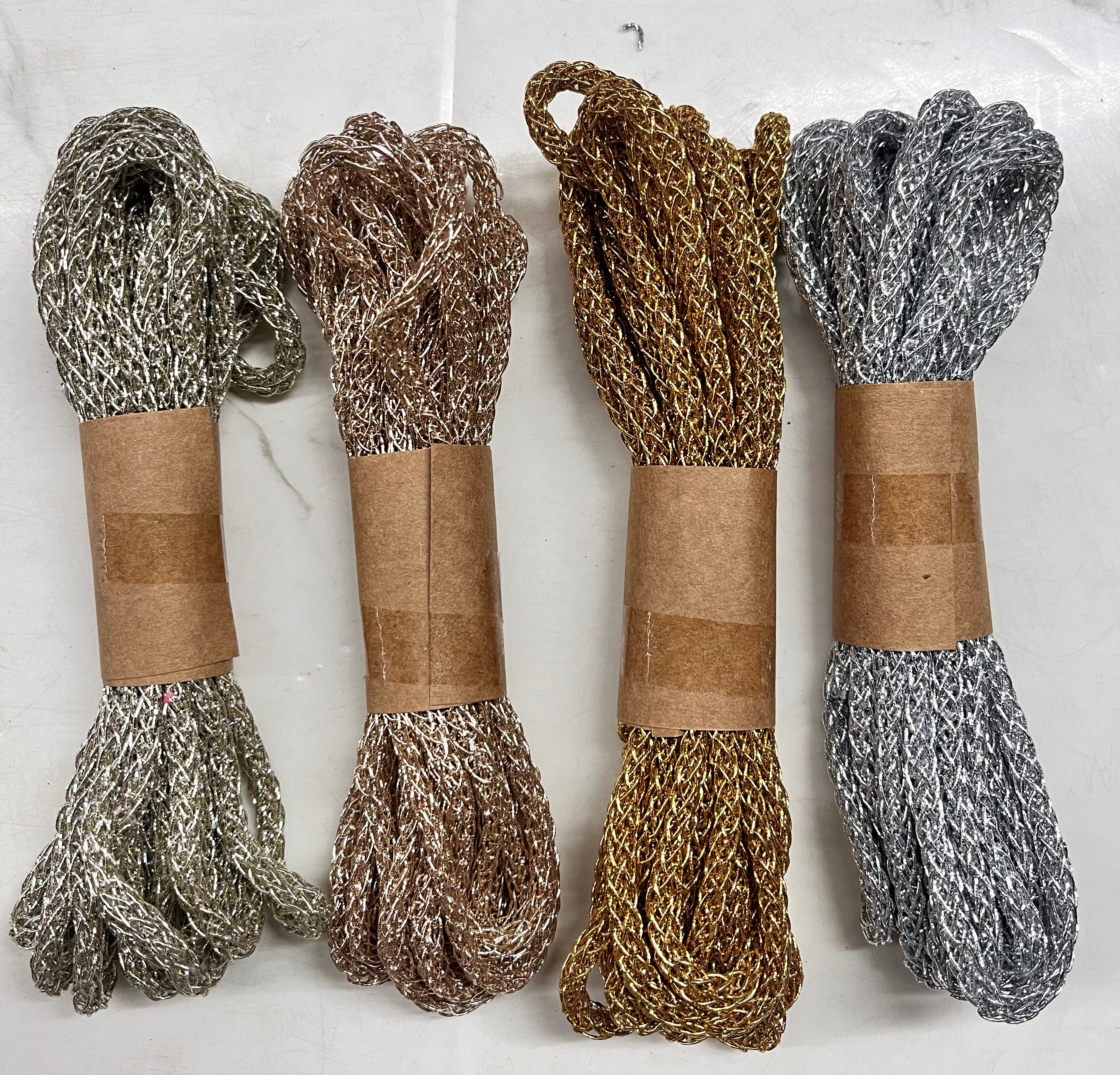Metallic zari embroidery thread-assorted 4piece