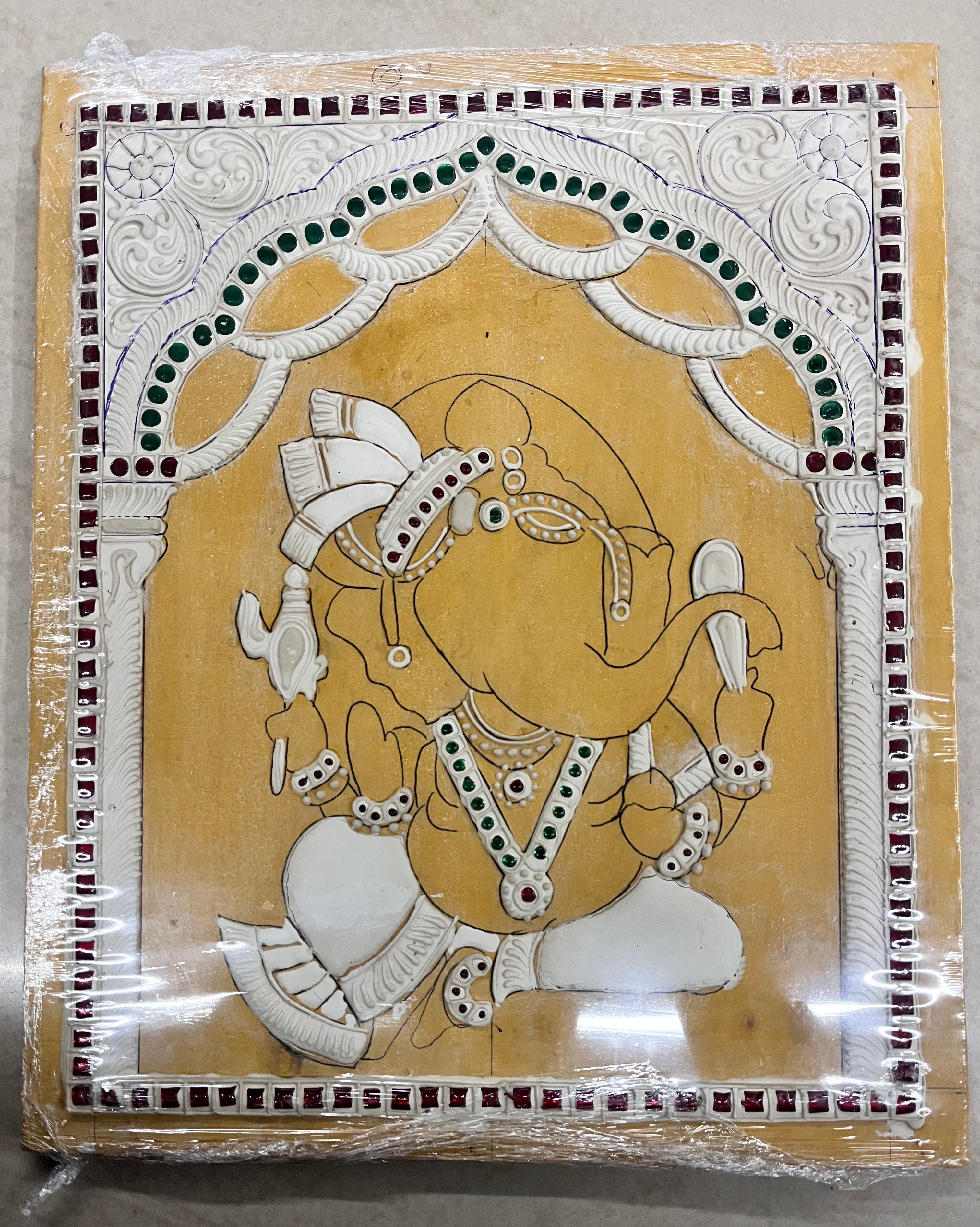 Kid vinayagar Tanjore Muck Board 10x12-1 Board(15 days delivery time)