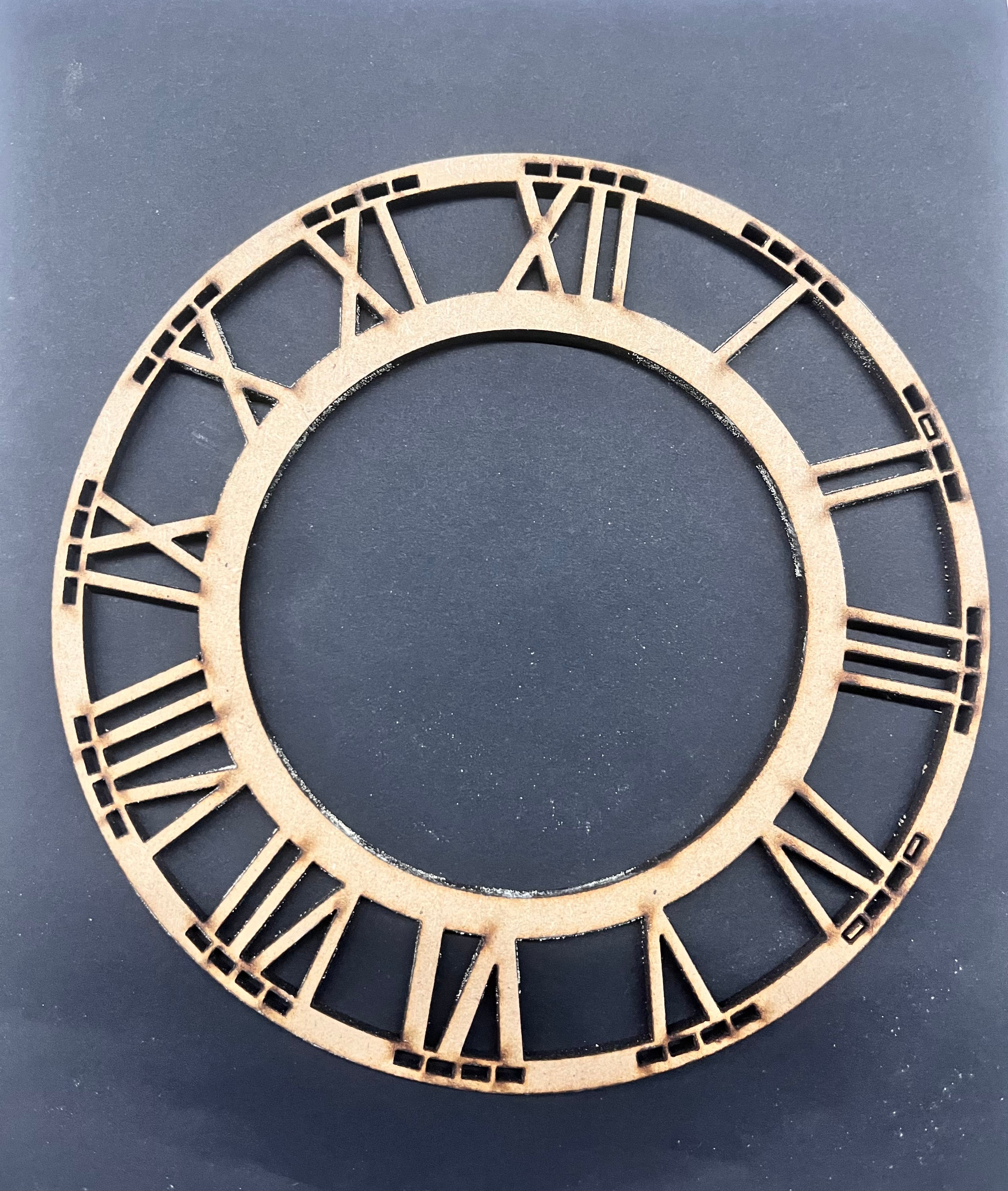 Wooden mdf clock roman 6inch