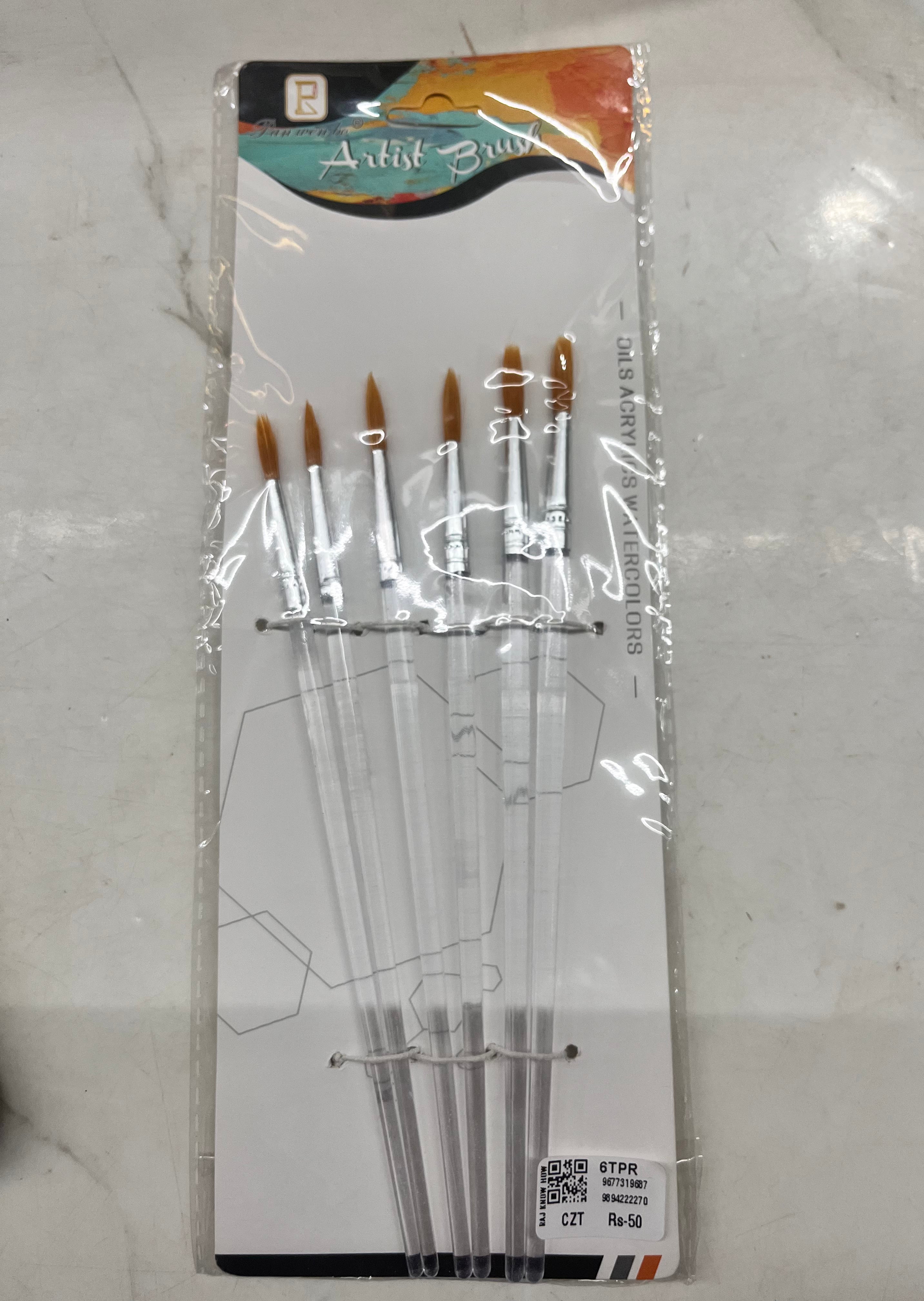 Pen wen bo kids round brush -set of 6 pack