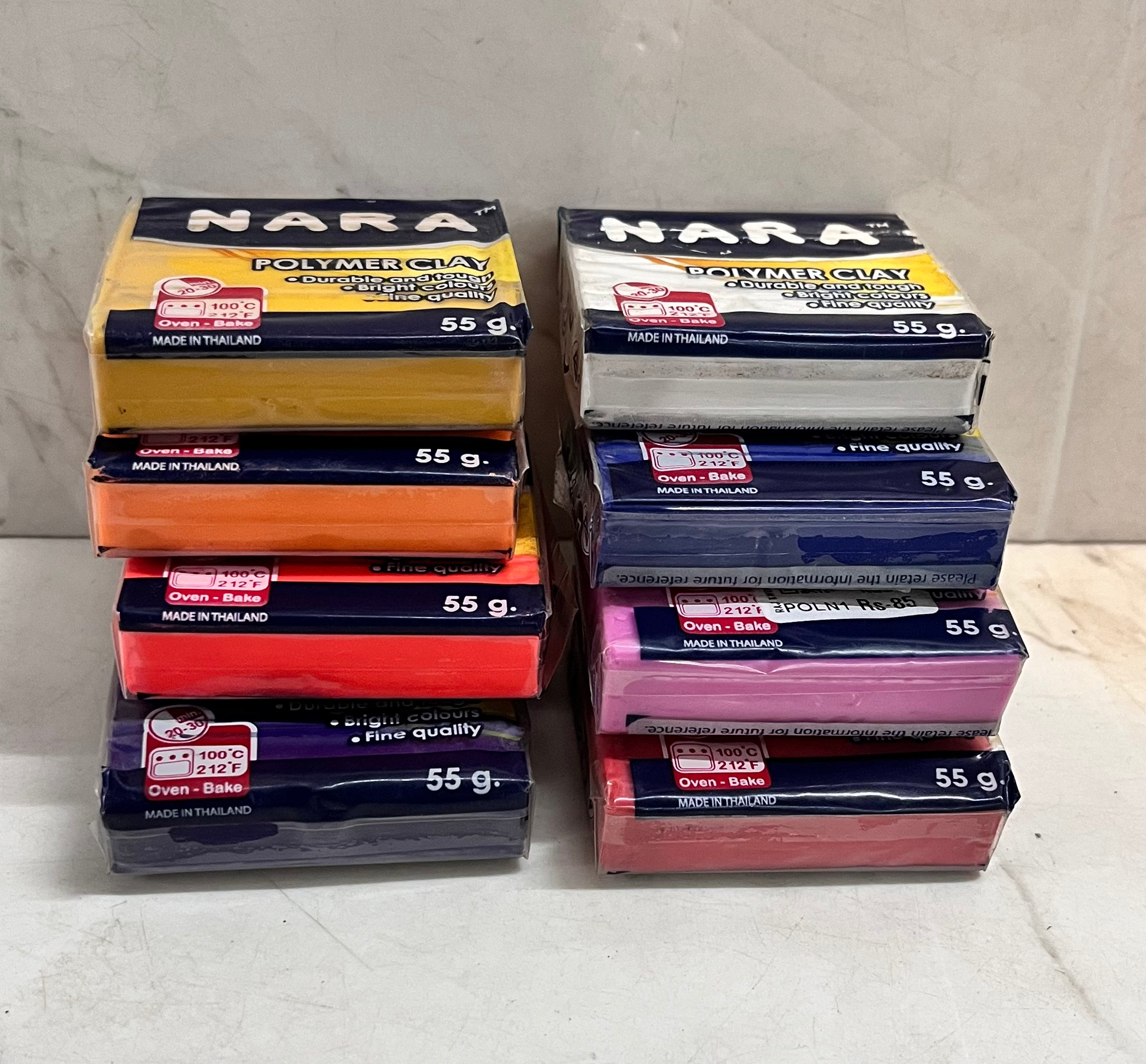NARA POLIMER CLAY 8colour pack -55g in a pack