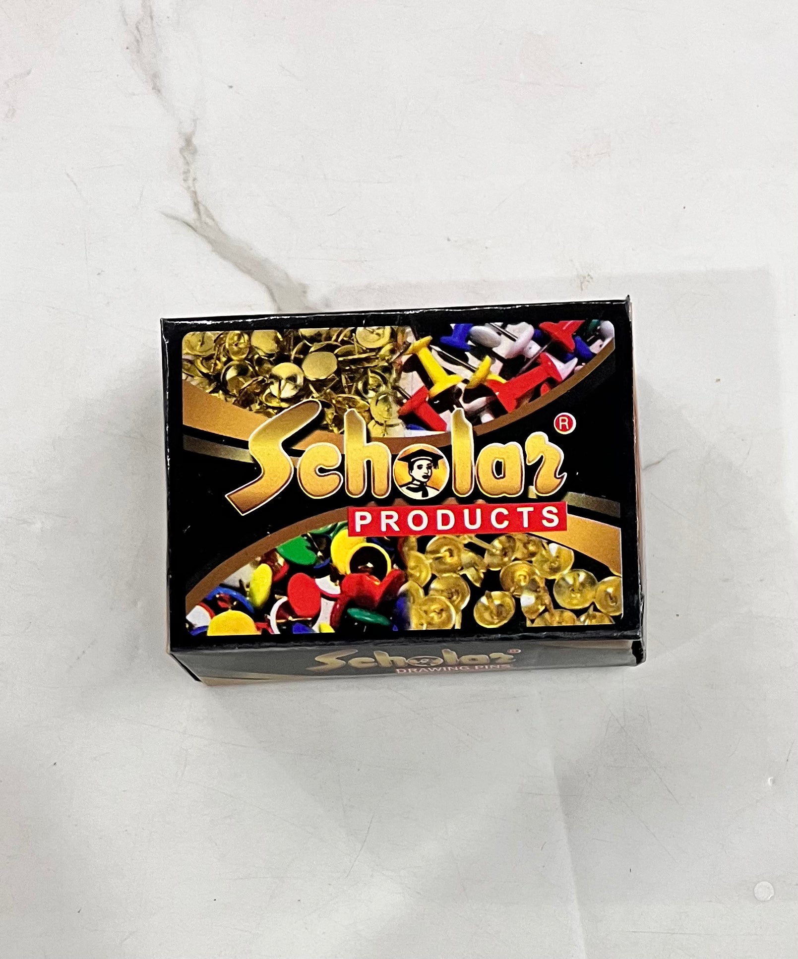 Scholar brass Drawing pins-1pack approximately 30 pcs