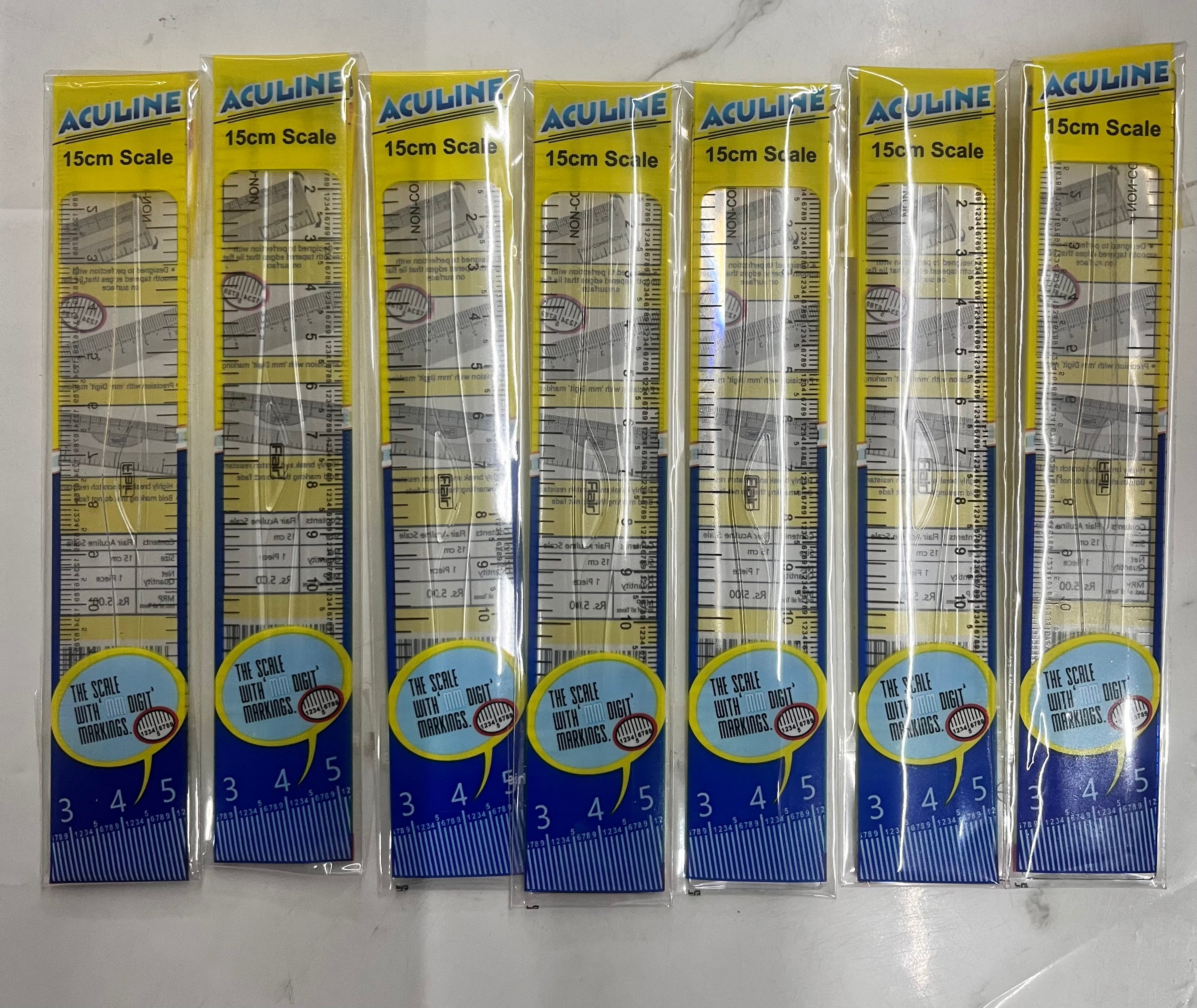 Transparent scale-15cm 10piece pack