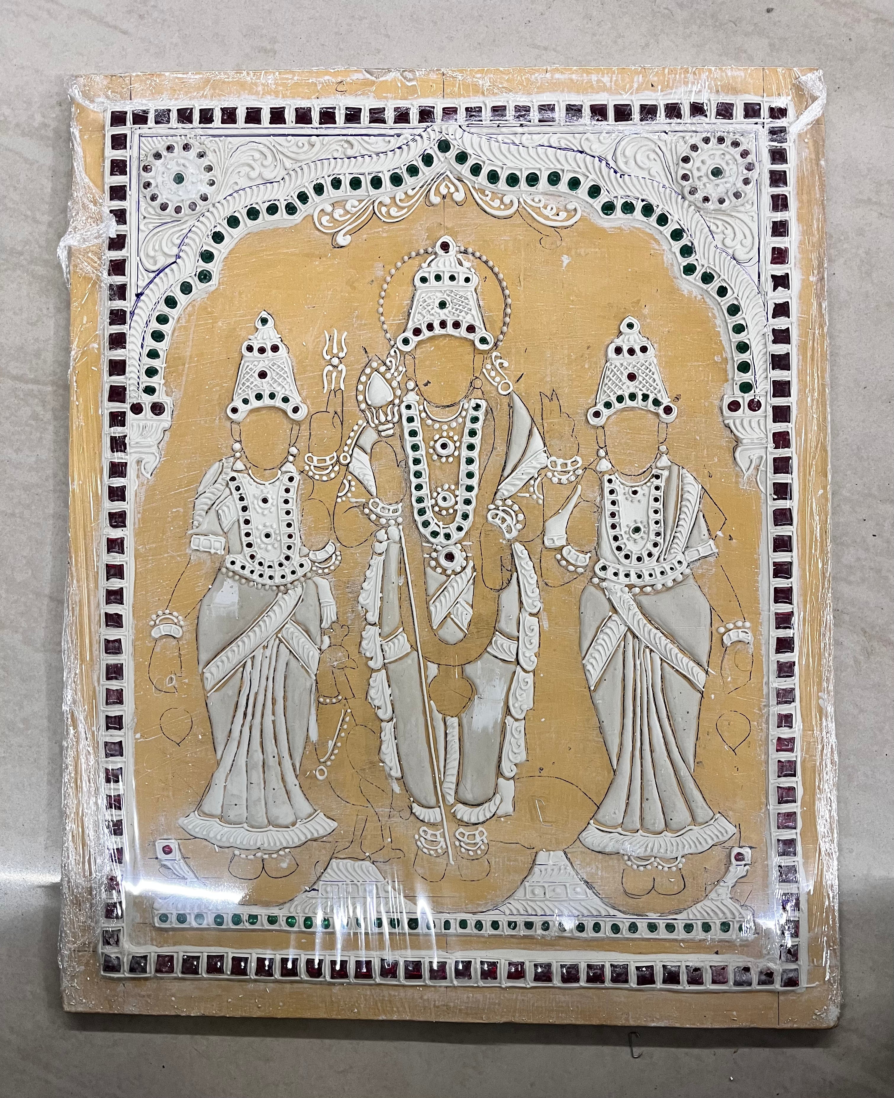 Murugan valli deivanai Tanjore Muck Board 12x15 -1Board(15 days delivery time)