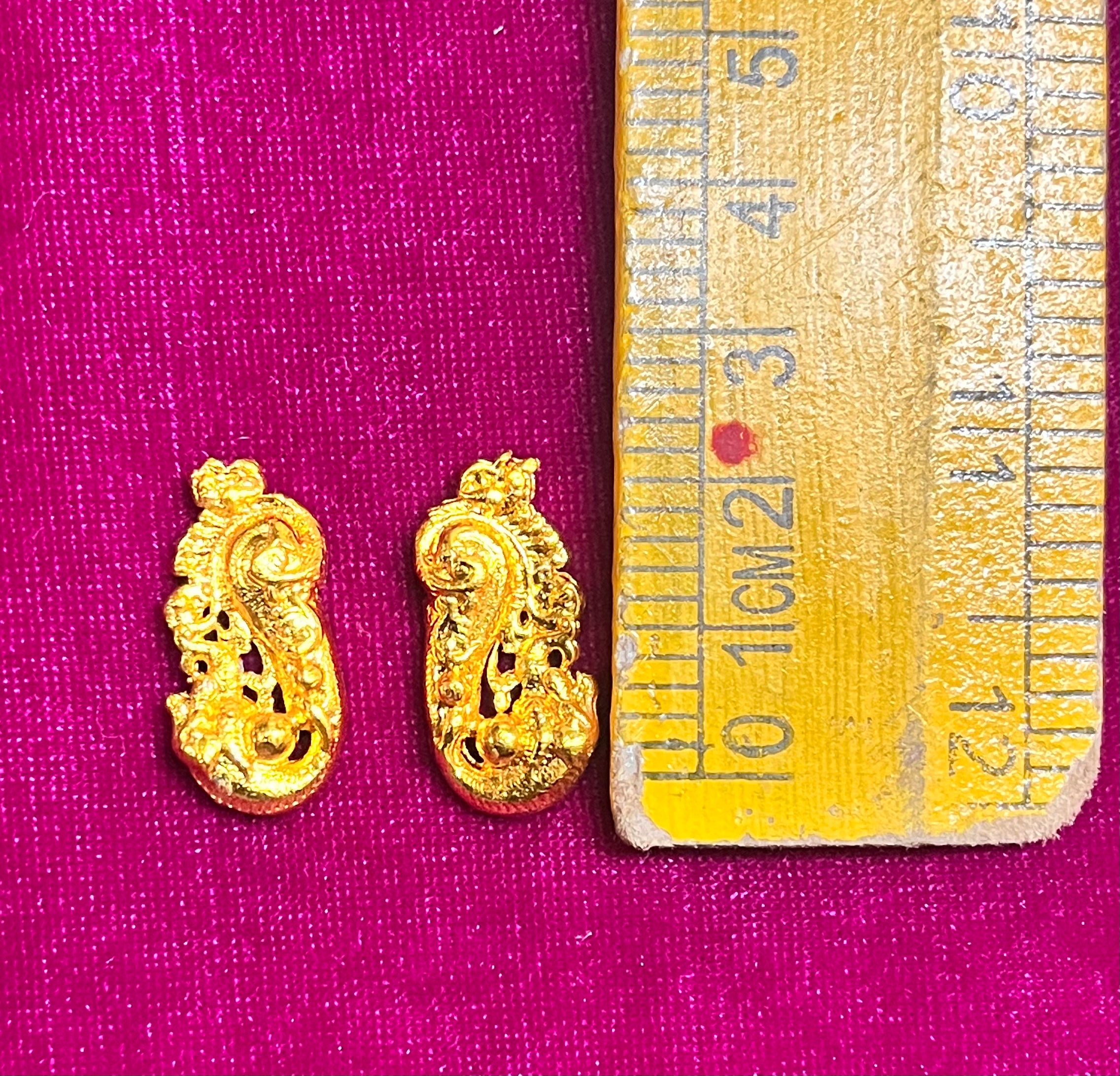 Karnapathakam gold cut earringsdifferent size available Goddoss jewelry-1piece pack