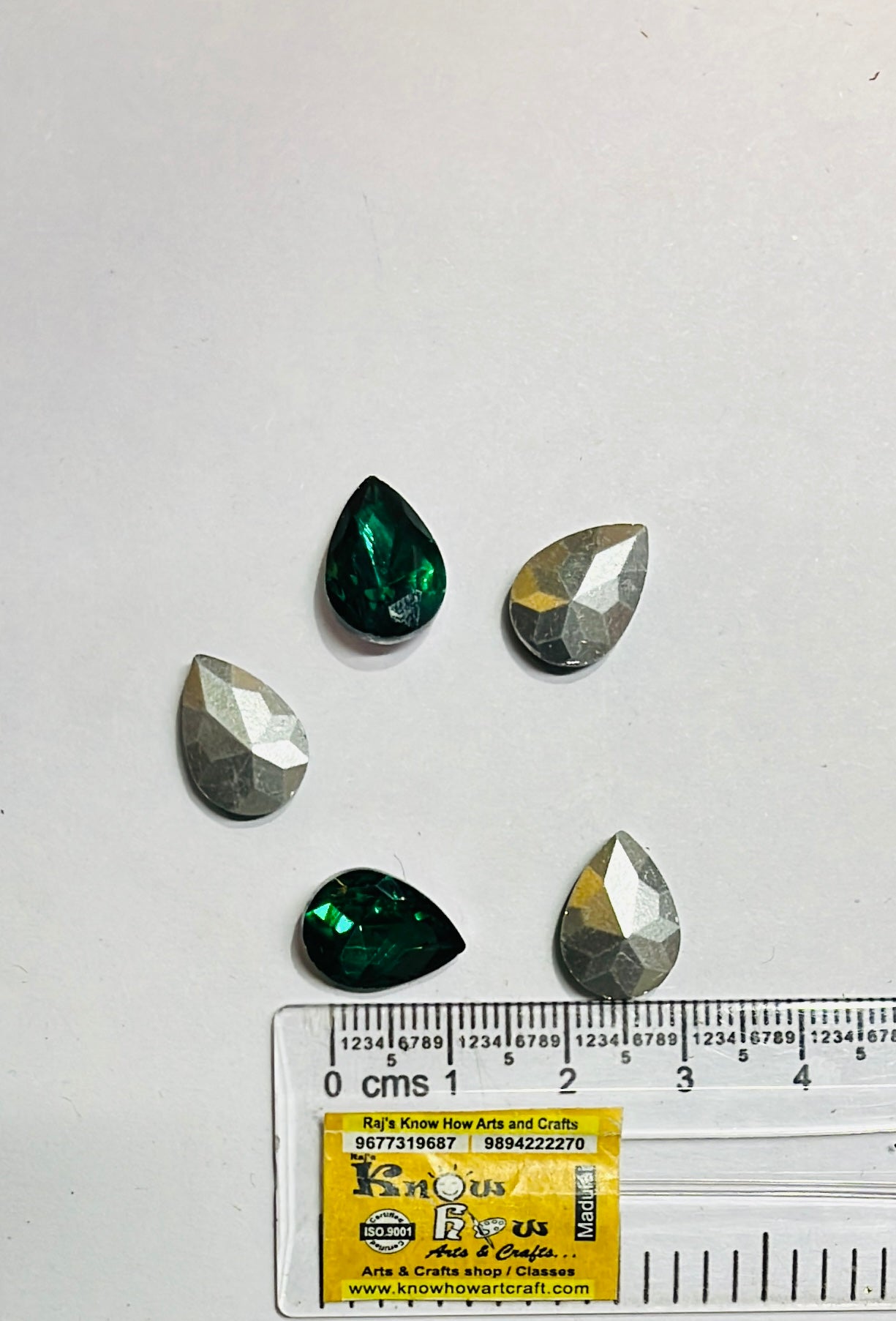 10x14 AD thilakam Tanjore Painting American diamond stones-5stones 1pack /4vibrant colours