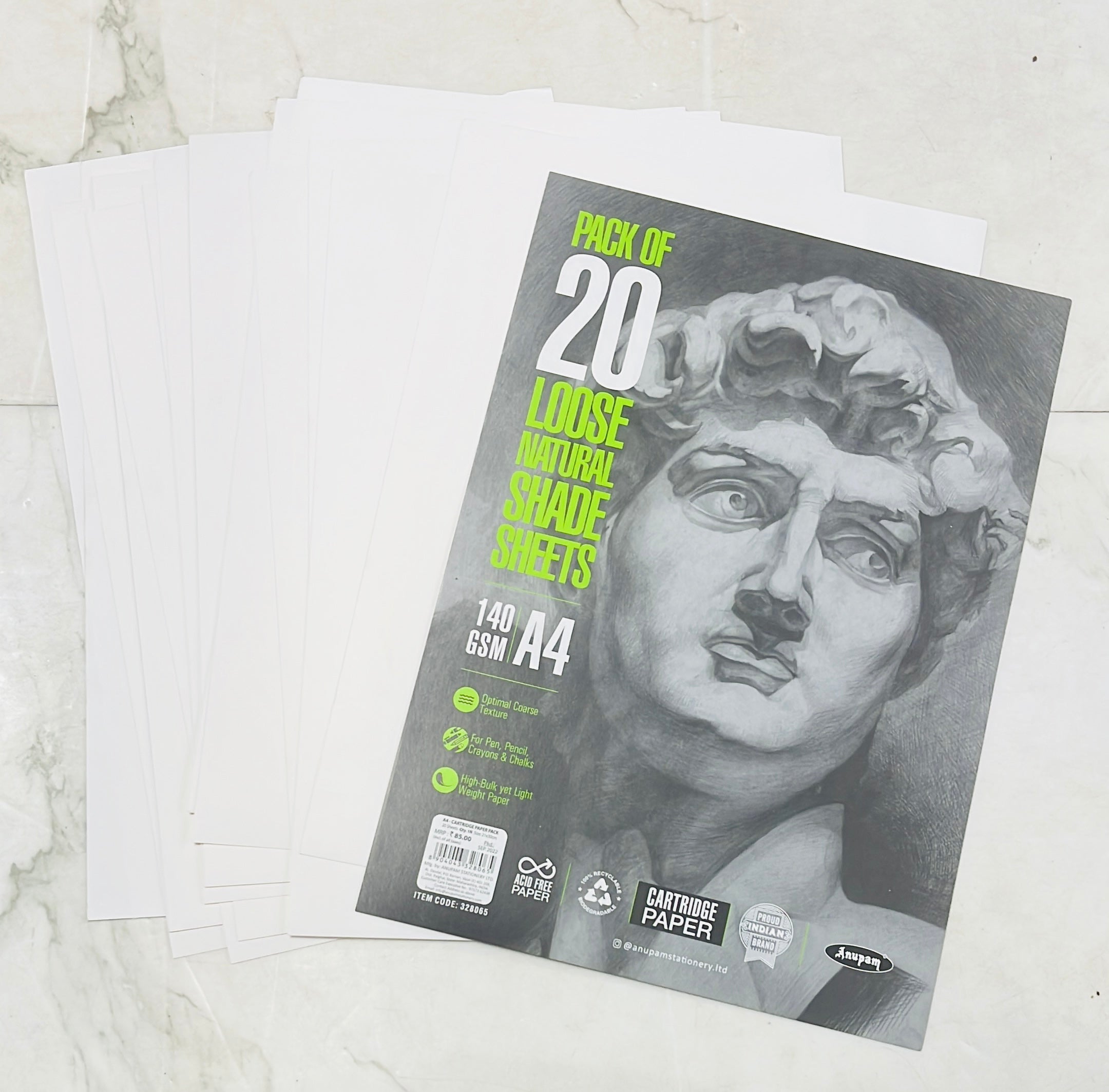 Cartridge paper A4 140 gsm 20sheets 1pack /8065