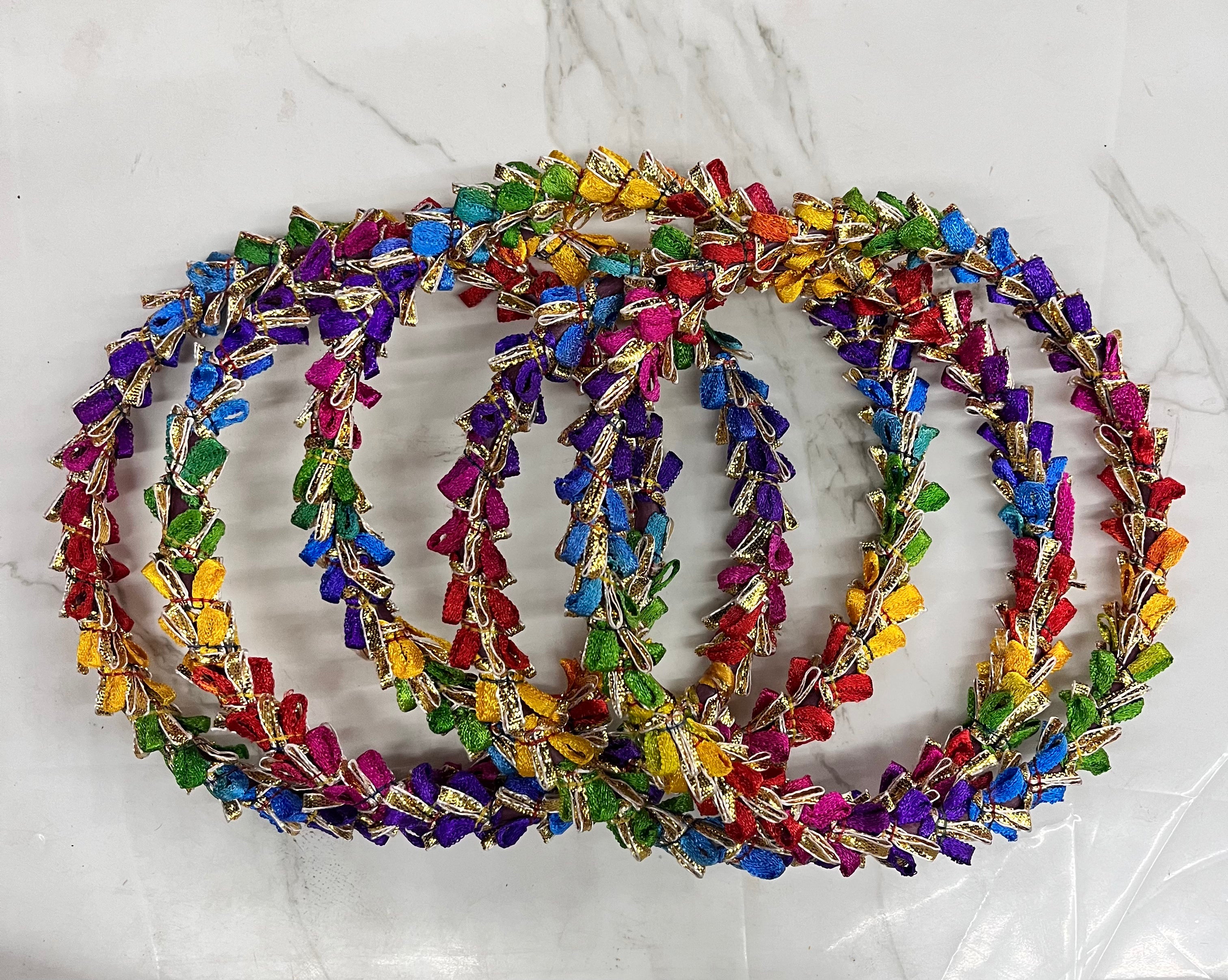 Rajasthani ring  multicolour 6inch set of 5piece- 1pack