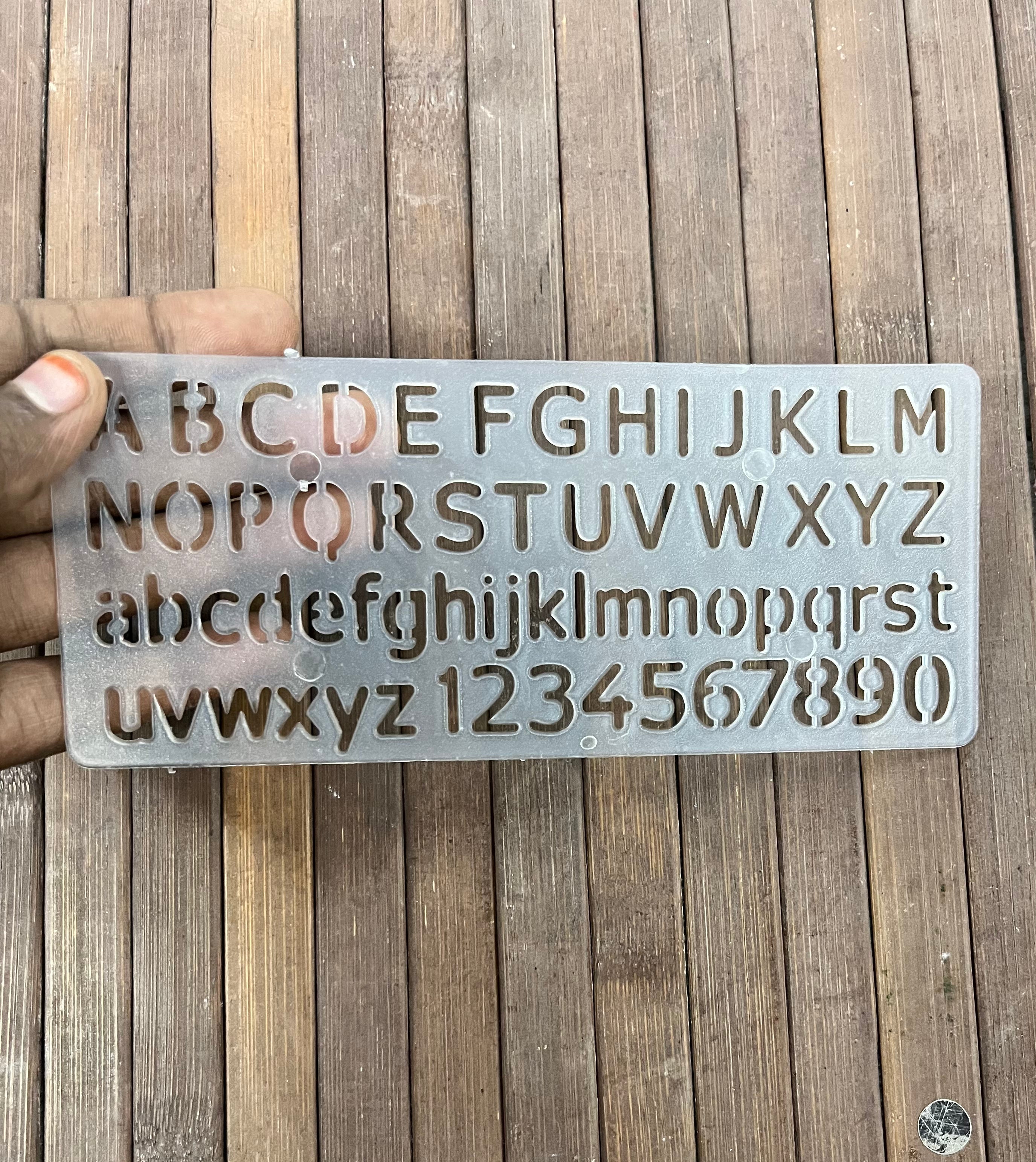 ABCD Student lettering guide stencil 10piece pack