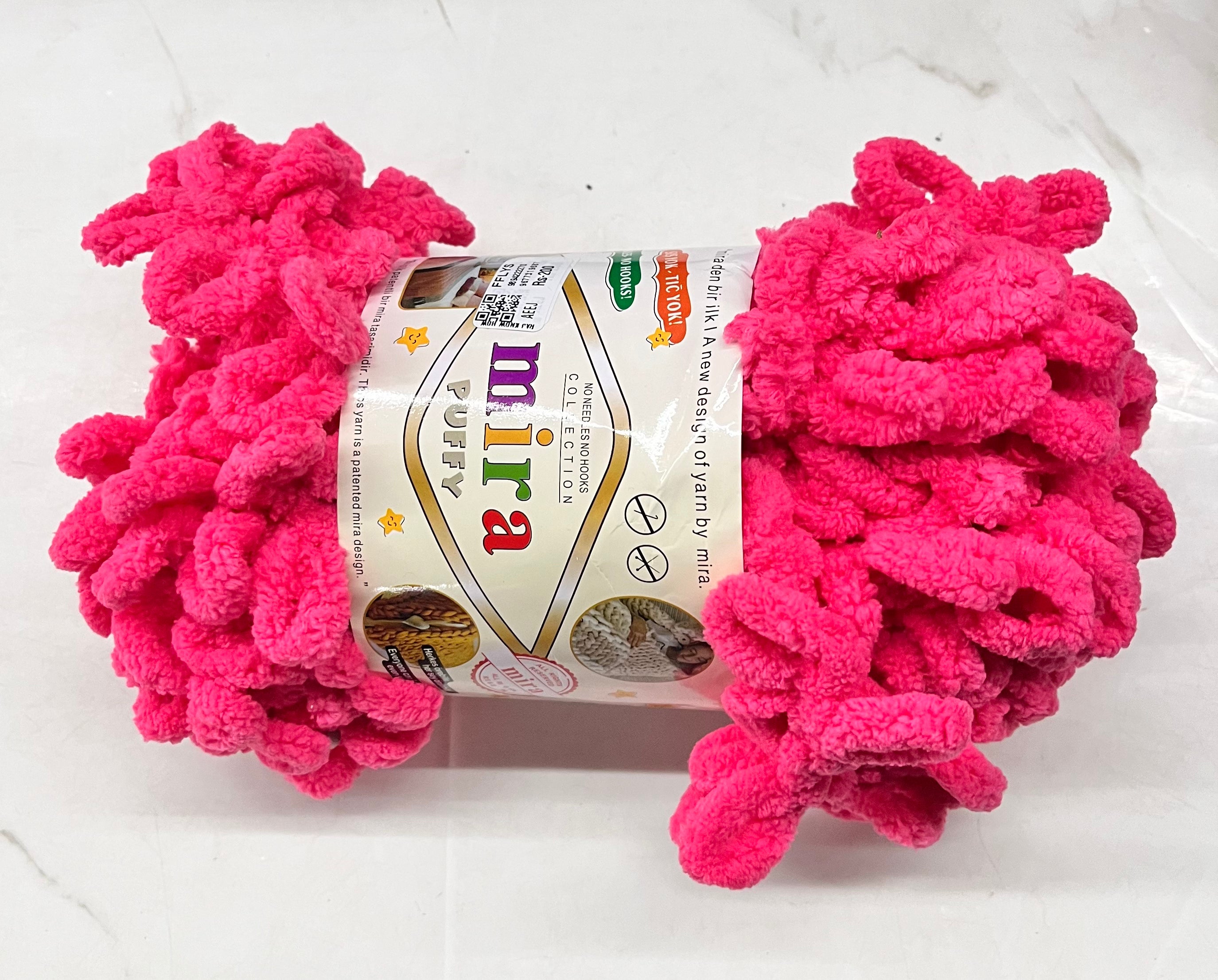 Fun finger loops puffy single colour -9m 100g -1piece
