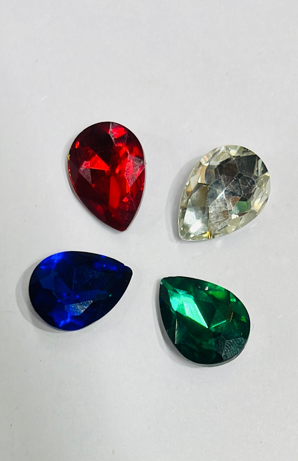13x18 AD Thilakam  Tanjore painting American diamond stones -4stones 1pack-4vibrant colours