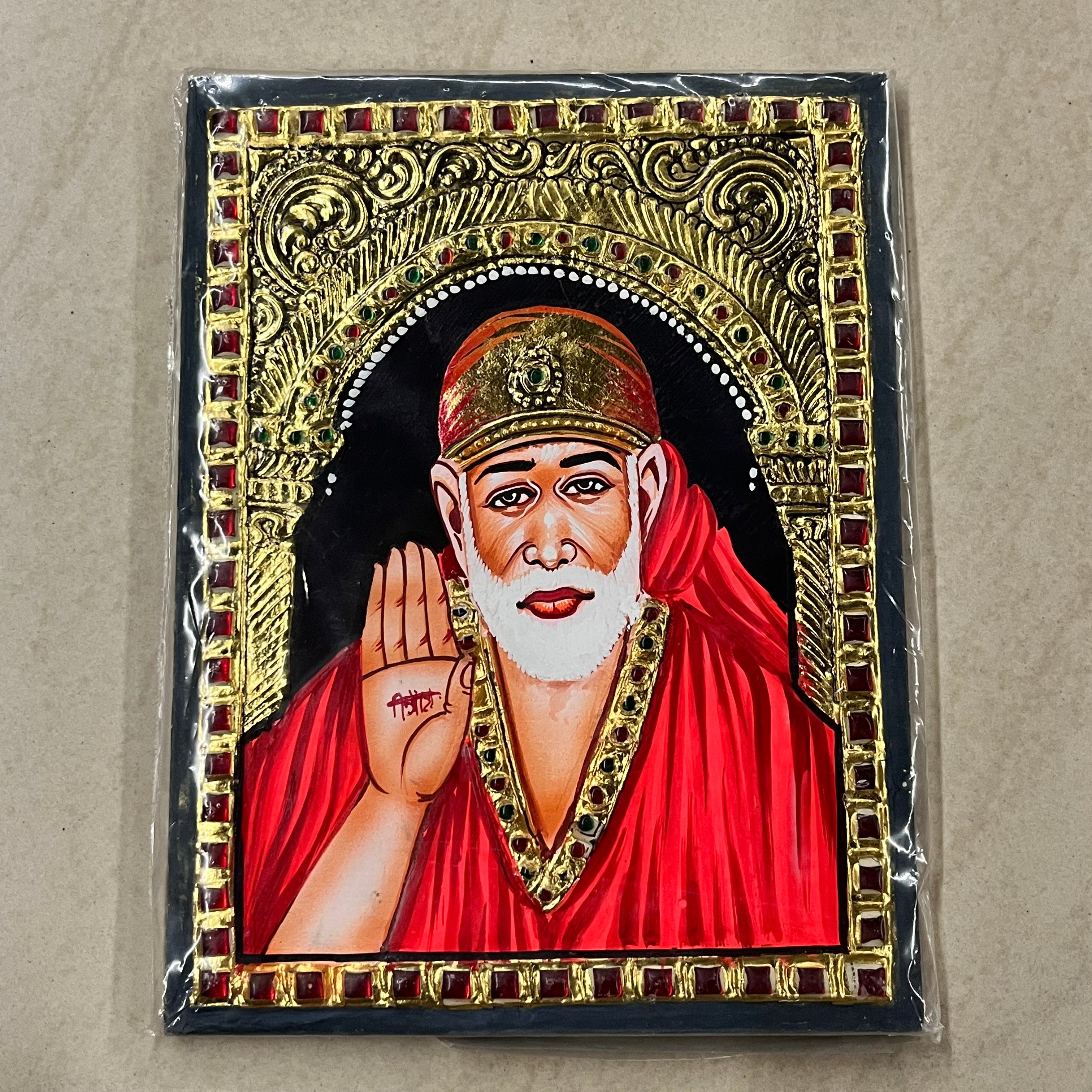 Sai baba Tanjore painting 8x6 15days delivery form payment date-1pack