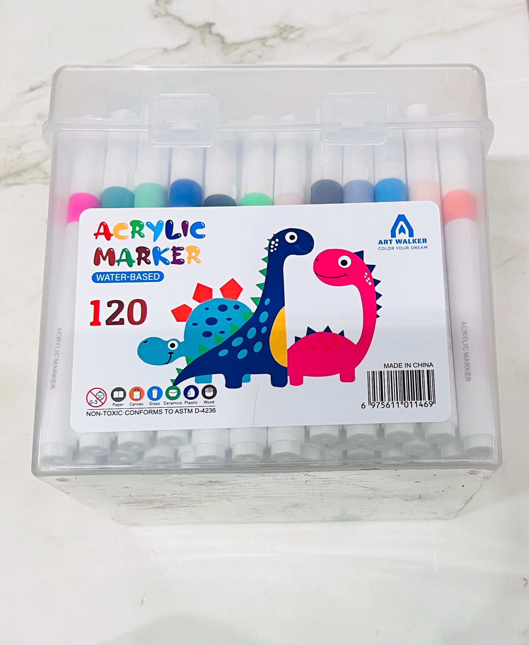 Acrylic paint marker water based vibrant colours 36-120 shades/ 1pack