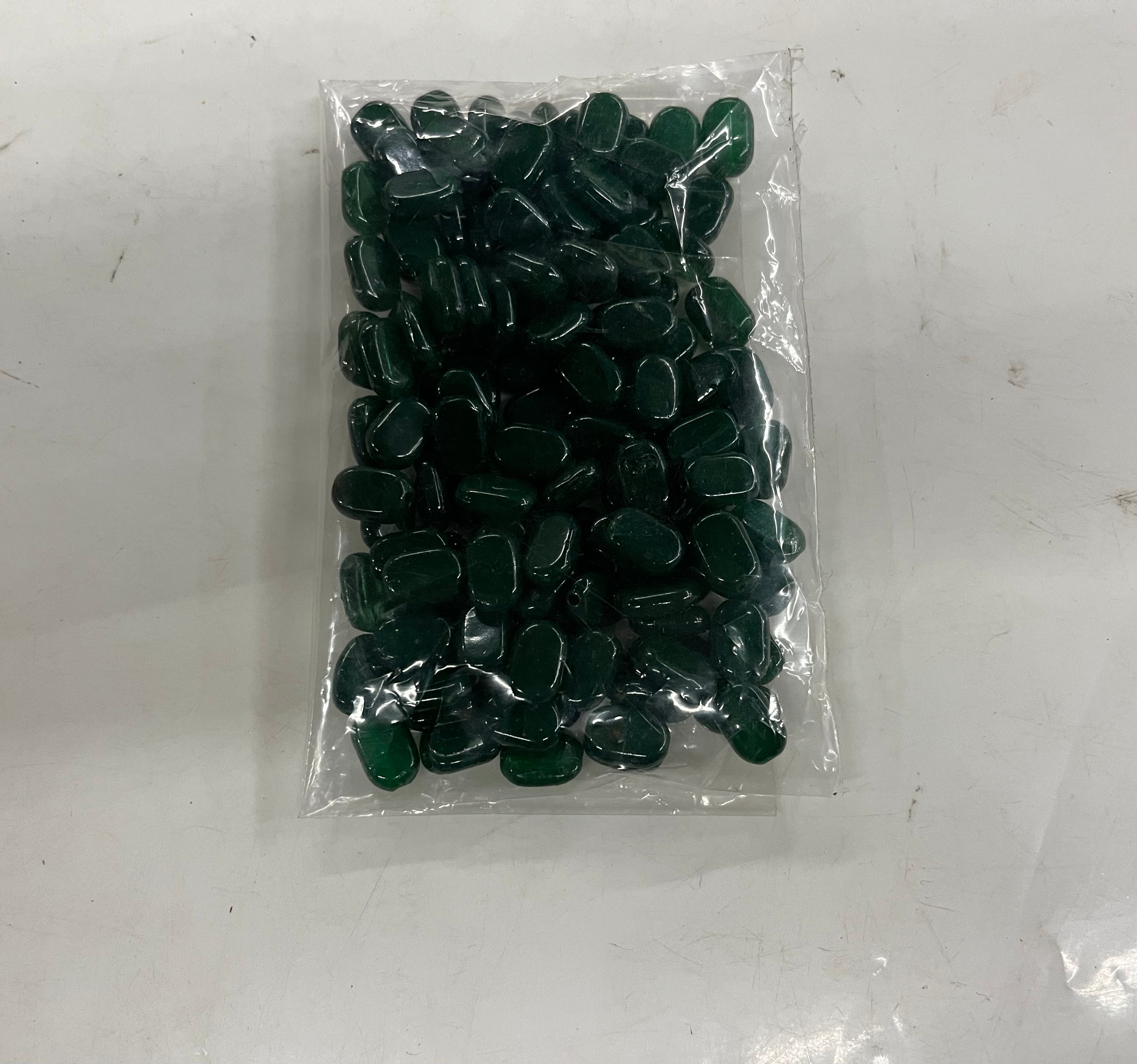 Green colour tablet beads -10mm 50g pack