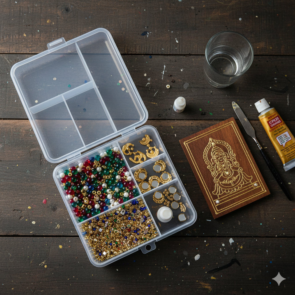 Plastic 5 grid box 10 x14 cm -GBX5