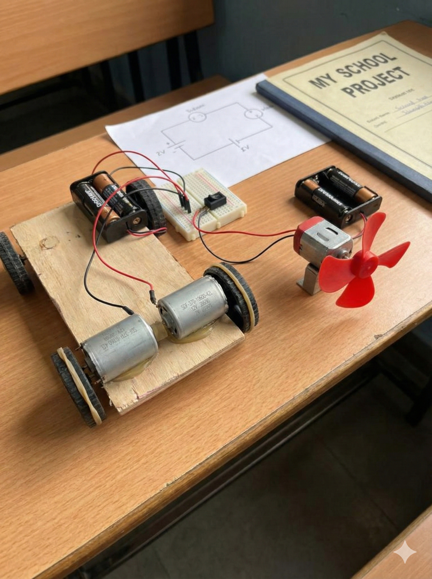 School Project DC motor 2- DCMOT (3 pieces) – KnowHowArtCraft