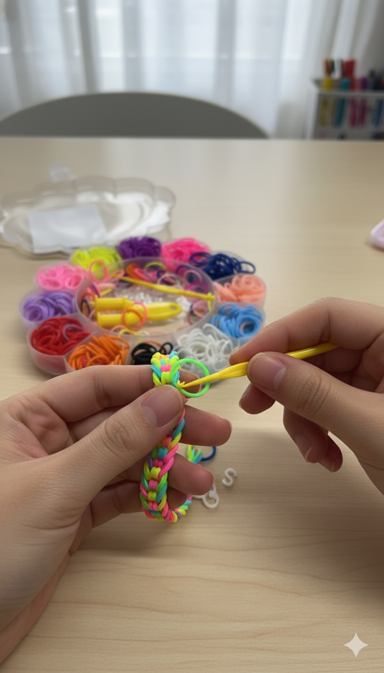 loom band rubber band half inch assorted 1 box -RB90