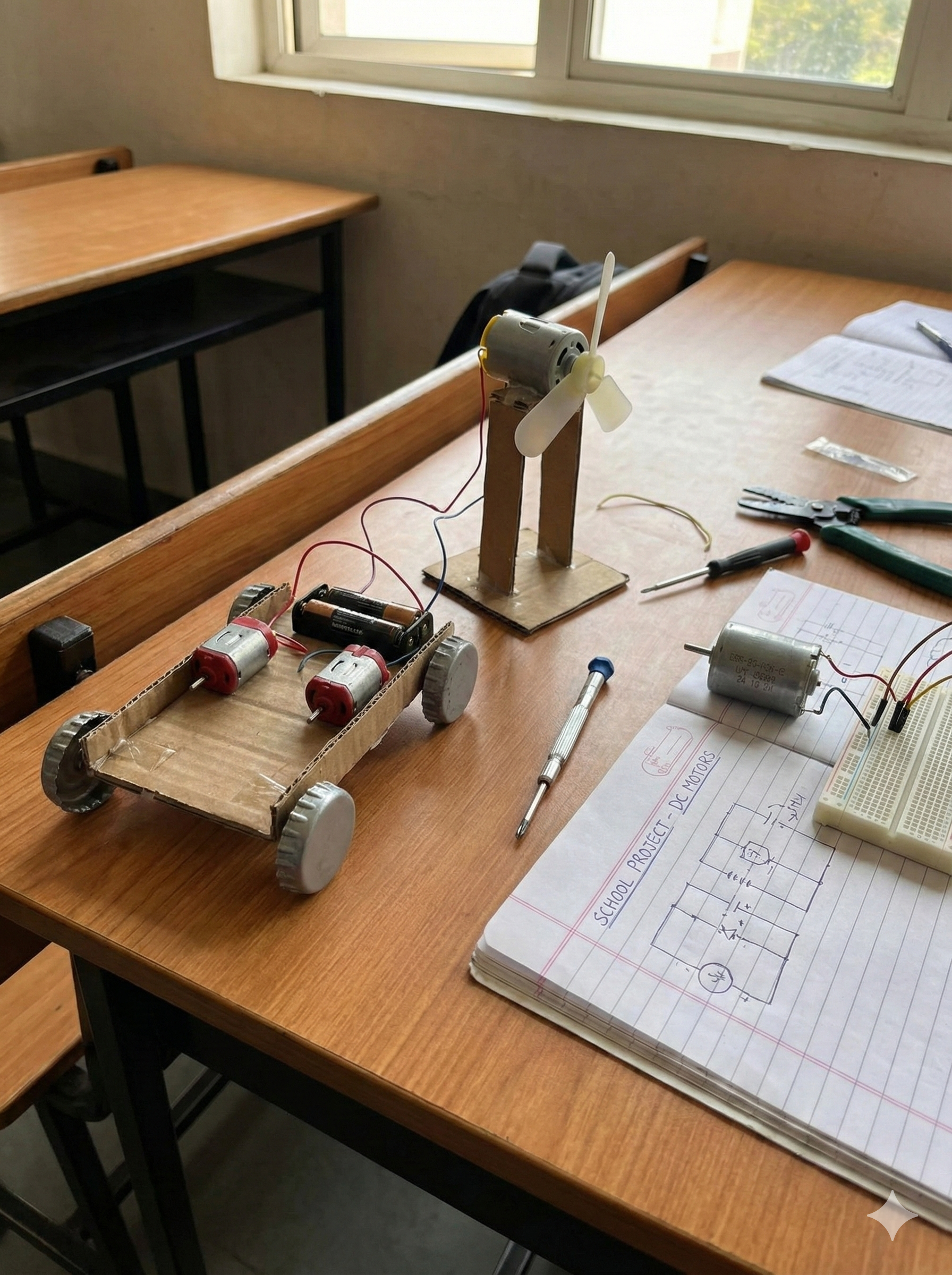 School Project DC motor 3- DCMOT (3 pieces) – KnowHowArtCraft
