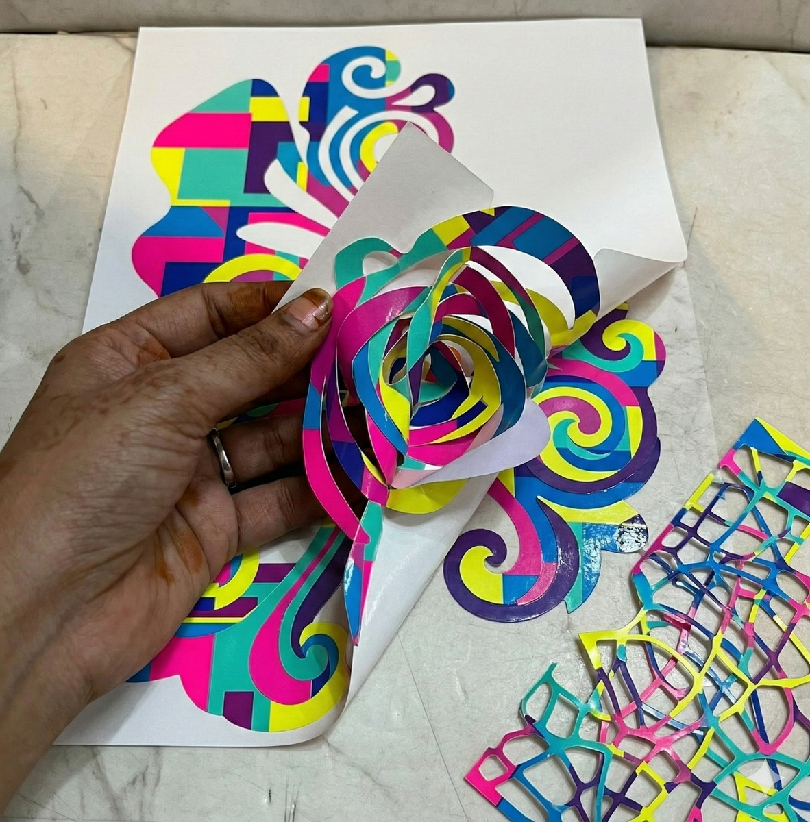 A4 Multicolour Sticker 23 piece in a pack – KnowHowArtCraft