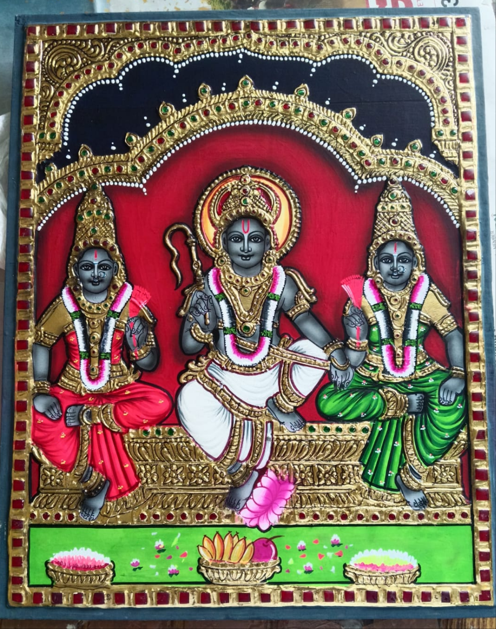 Sattai ayyanar tanjore Painting 15 days delivery from payment date