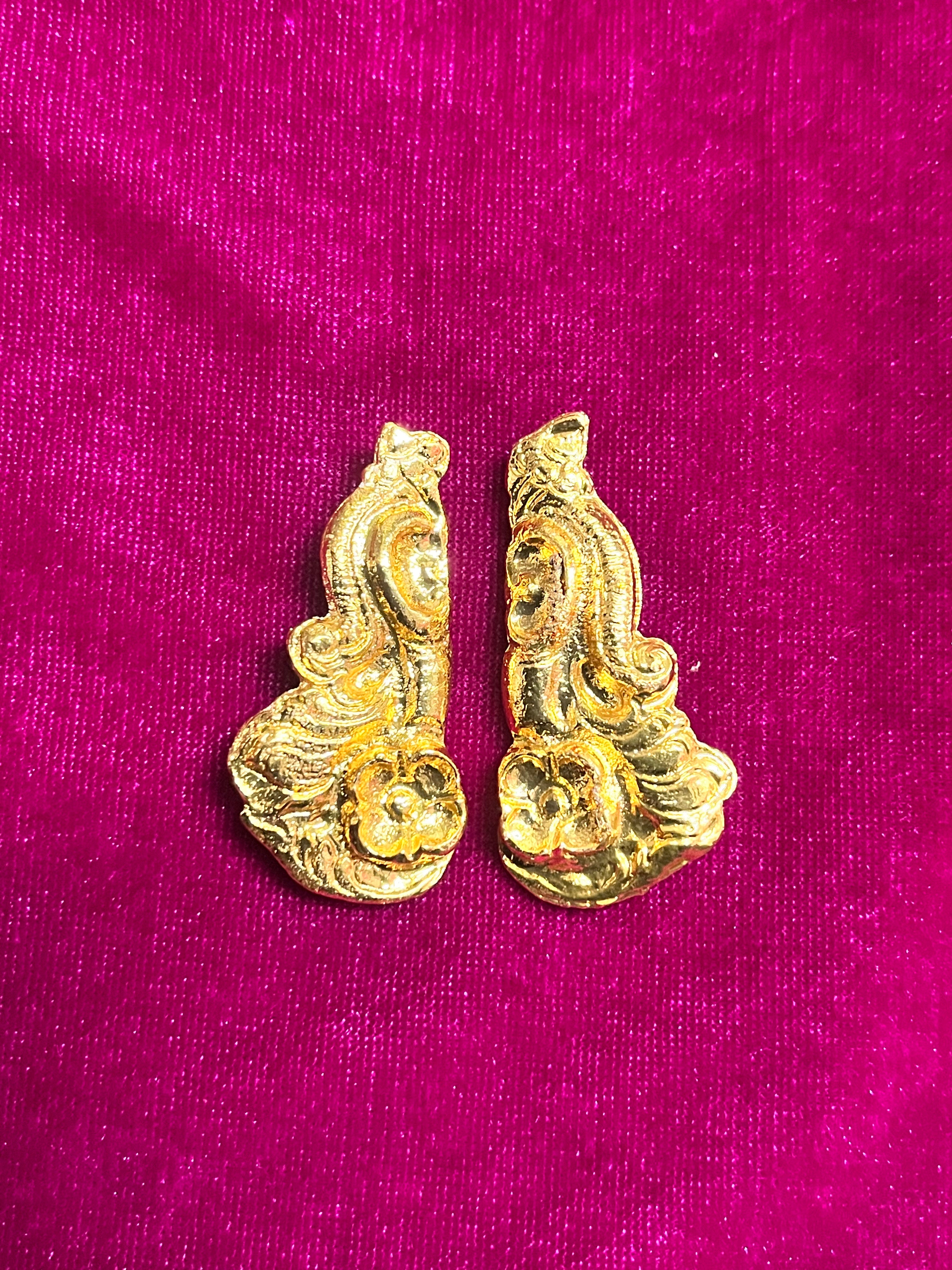 Karnapathakam gold cut earringsdifferent size available Goddoss jewelry-1piece pack