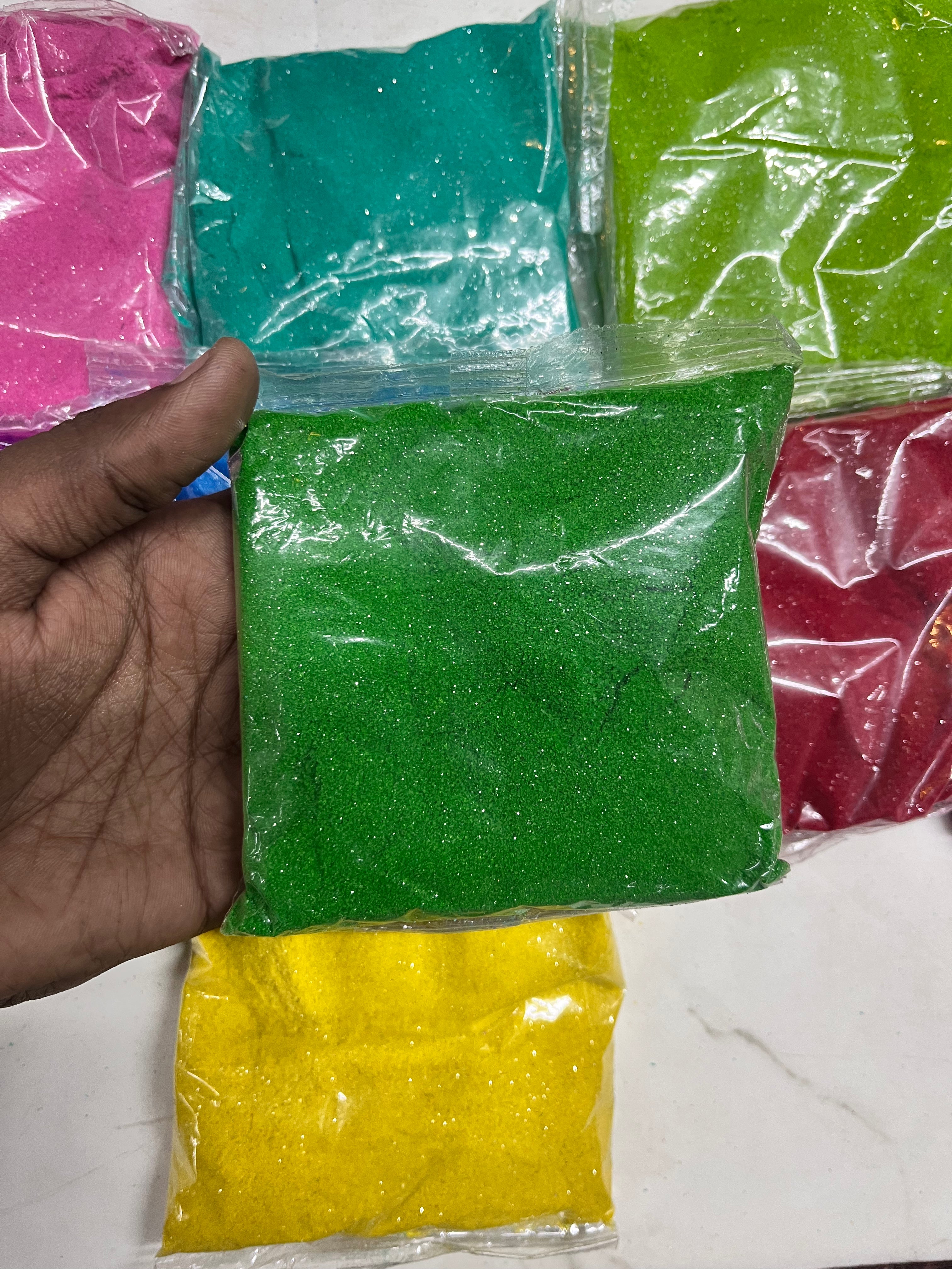 Rangoli powder 12colour set -1pack 100 g each