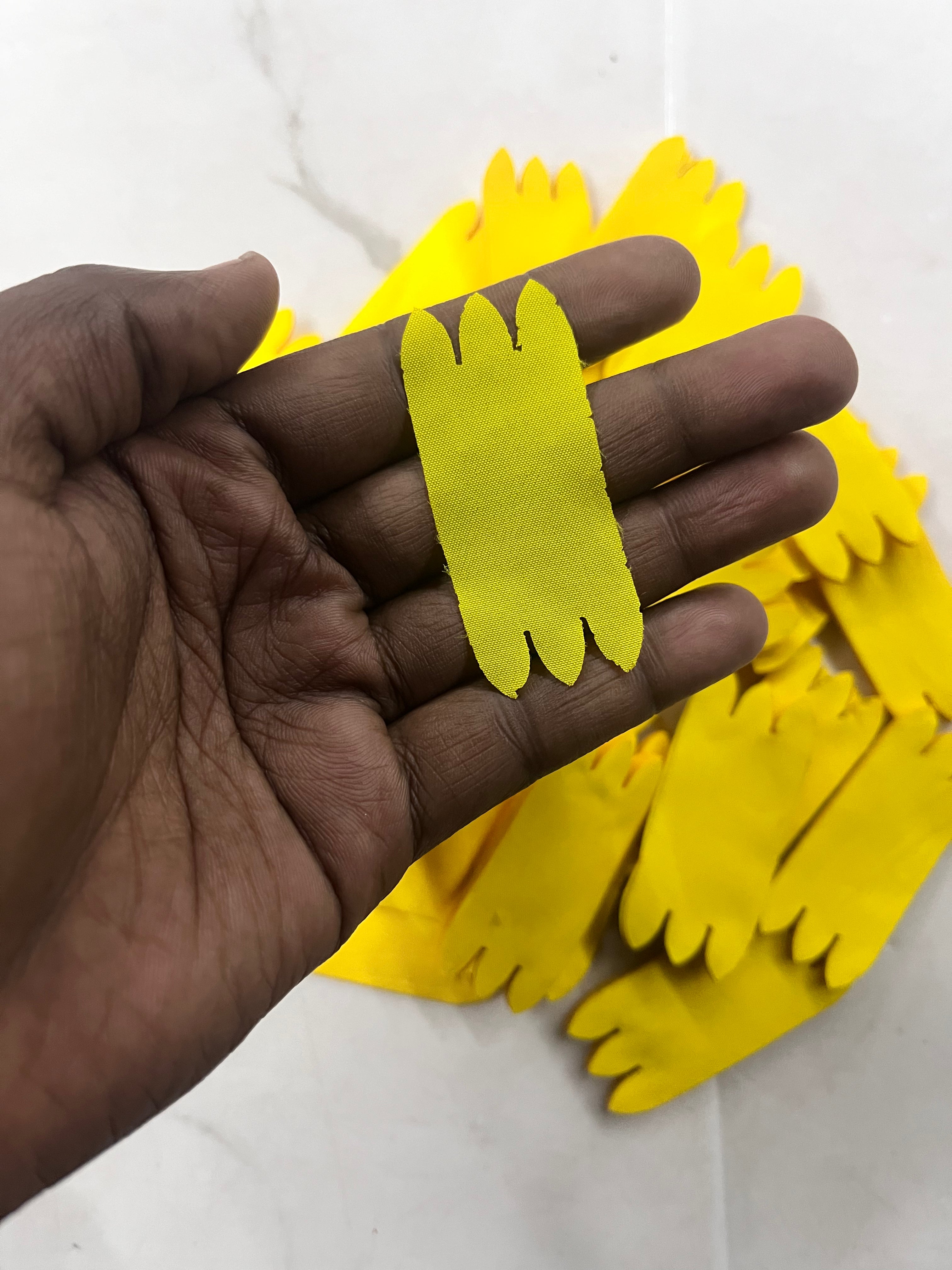 Lemon yellow  Flower cloth petal