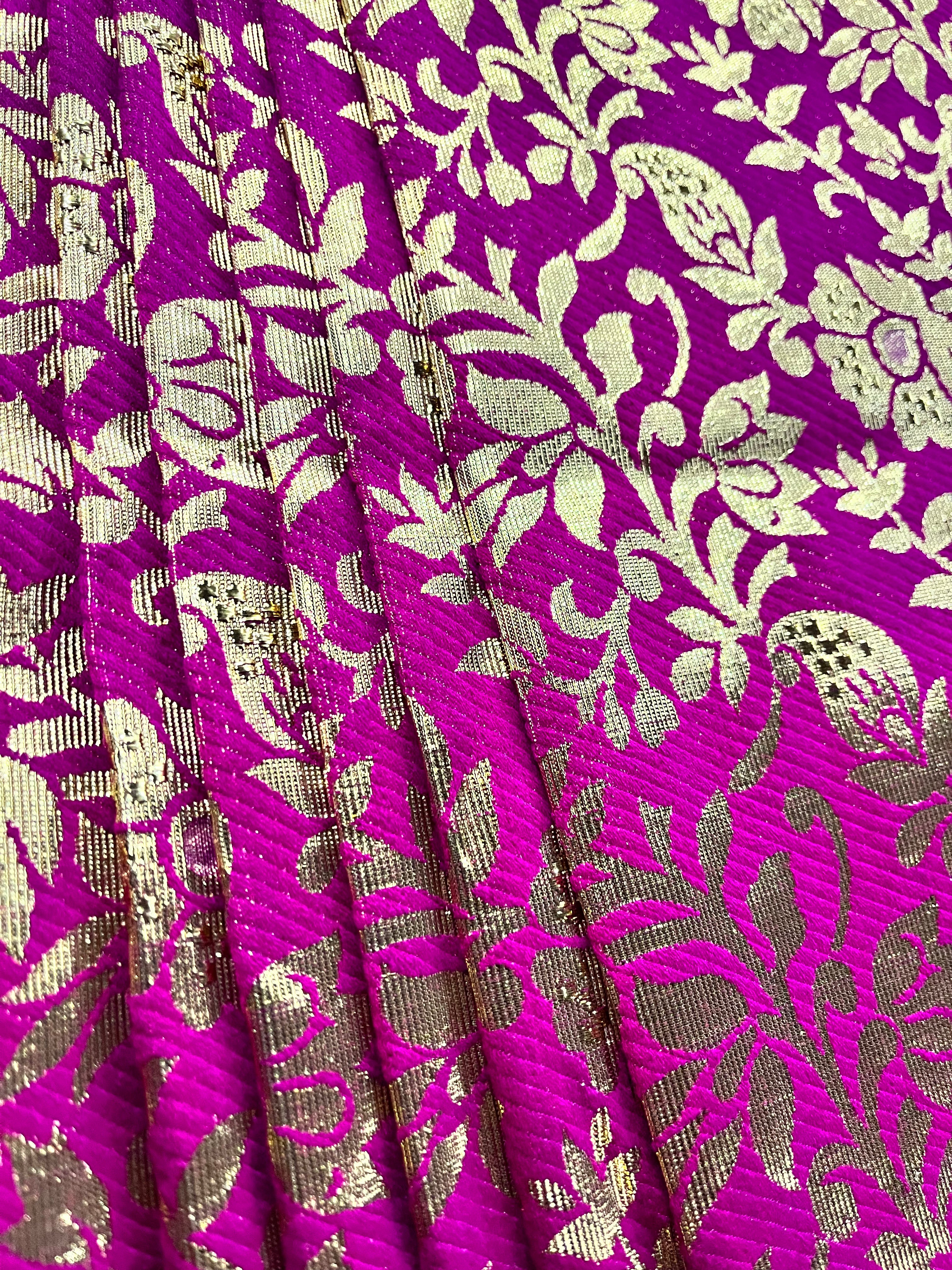 Banaras doll decor cloth -1meter assorted colours 1pack
