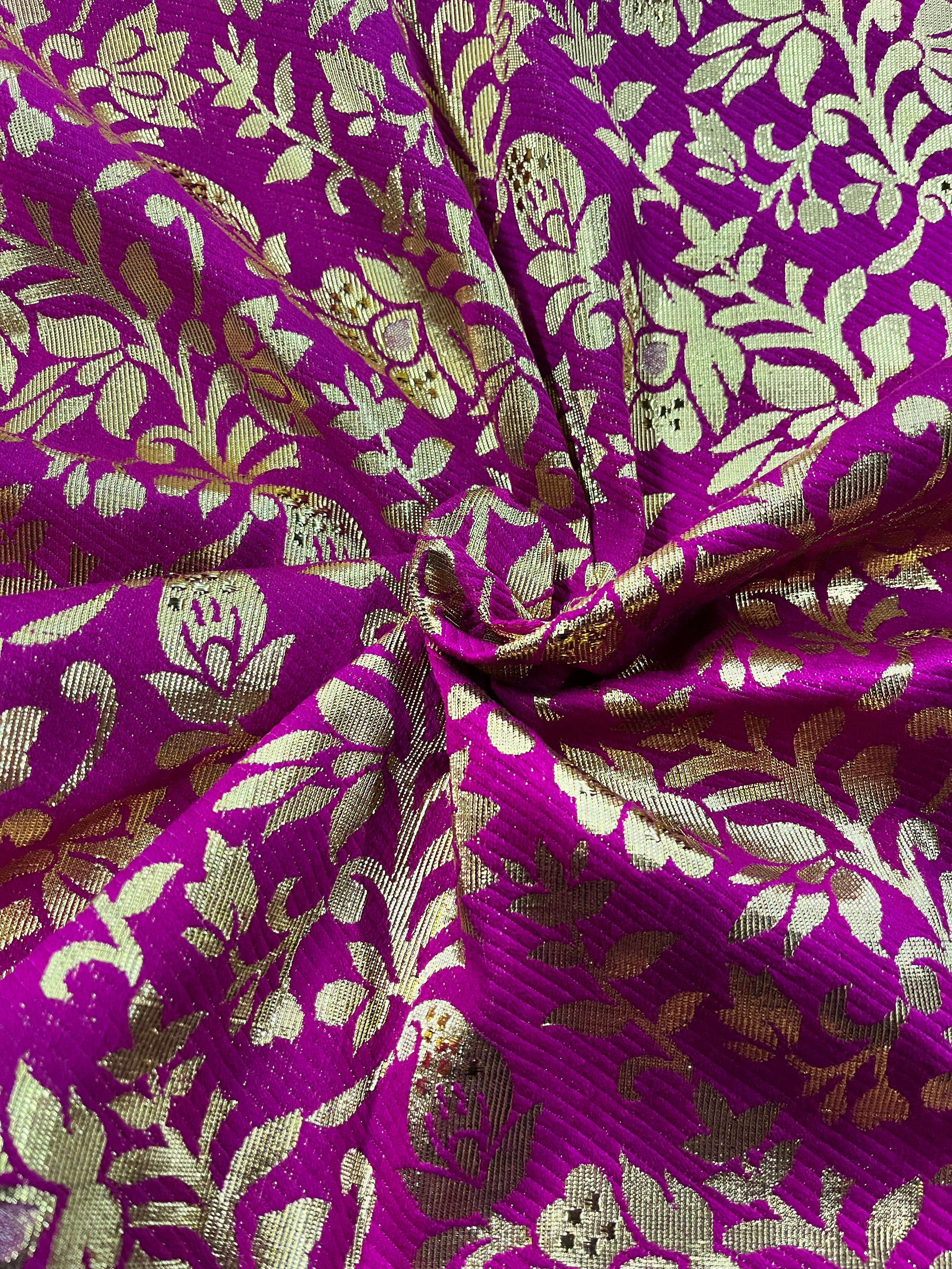 Banaras doll decor cloth -1meter assorted colours 1pack