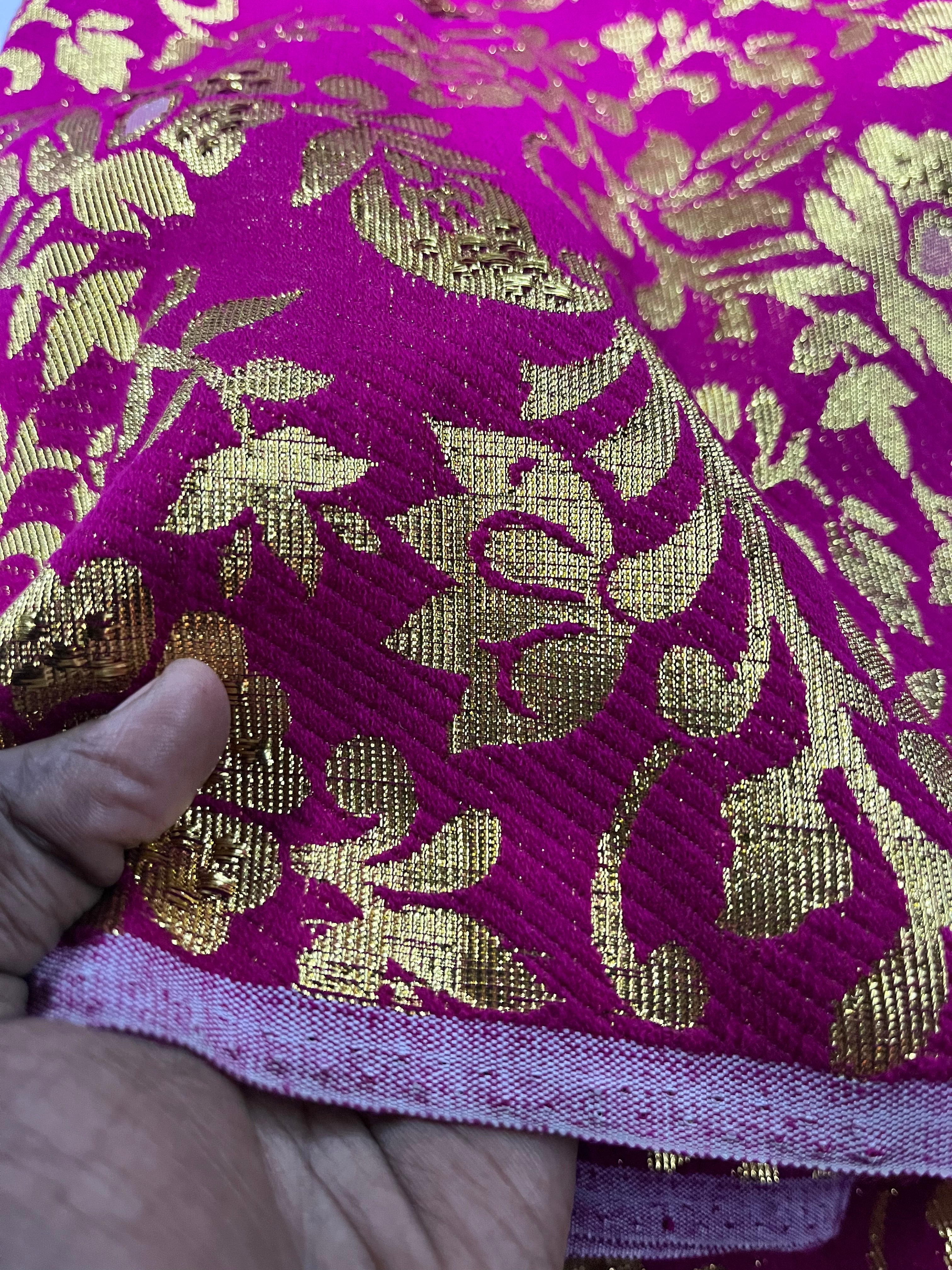 Banaras doll decor cloth -1meter assorted colours 1pack