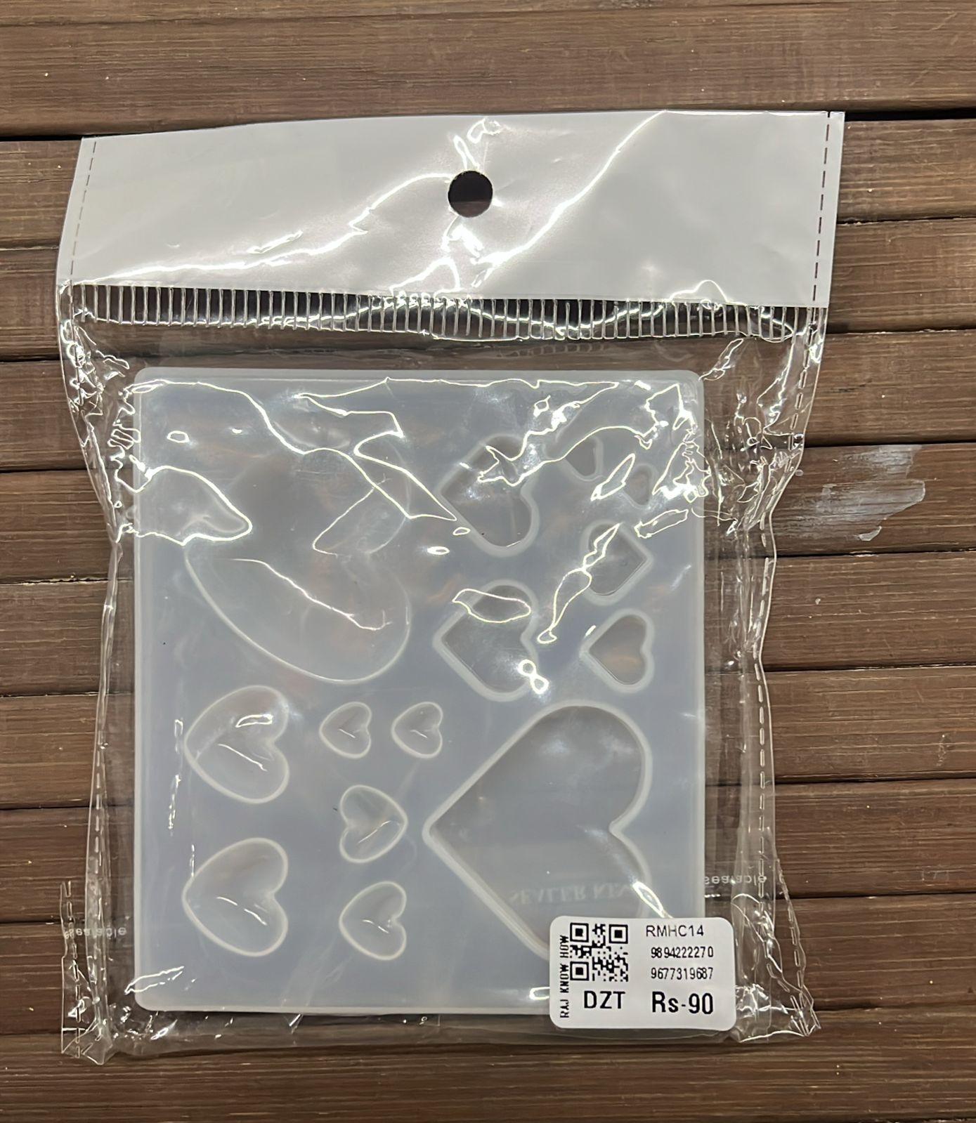 Heart cavity 14 in 1set mould -1pack/RMHC14