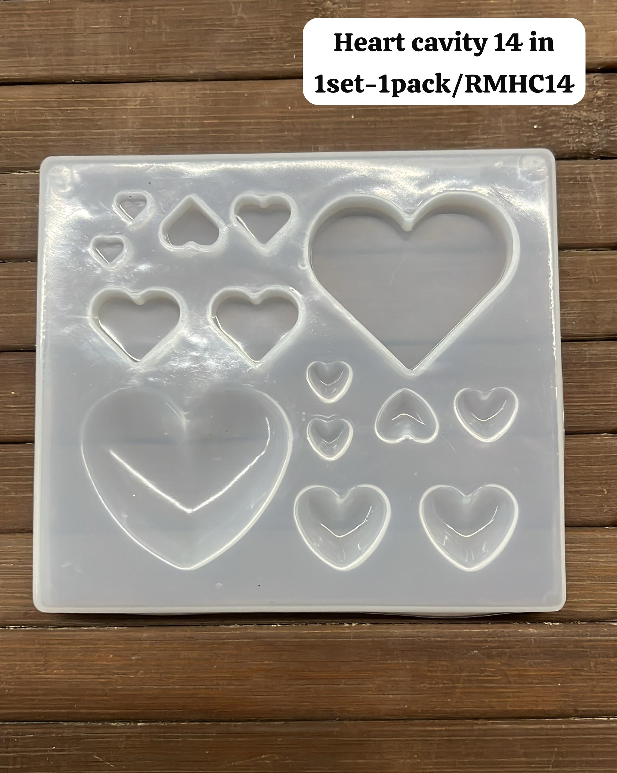 Heart cavity 14 in 1set mould -1pack/RMHC14
