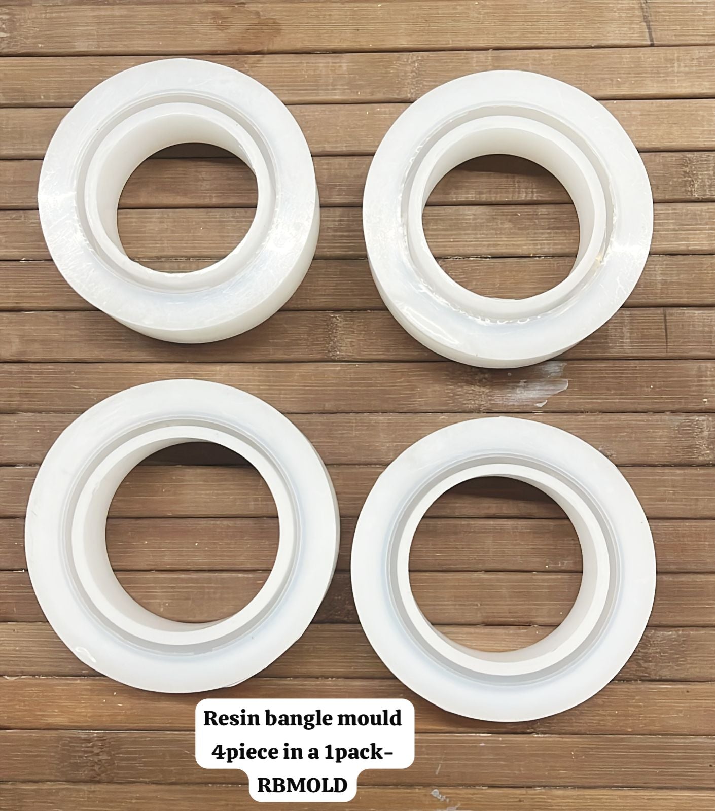 Resin bangle mold 4piece in a 1pack -/RBMOLD