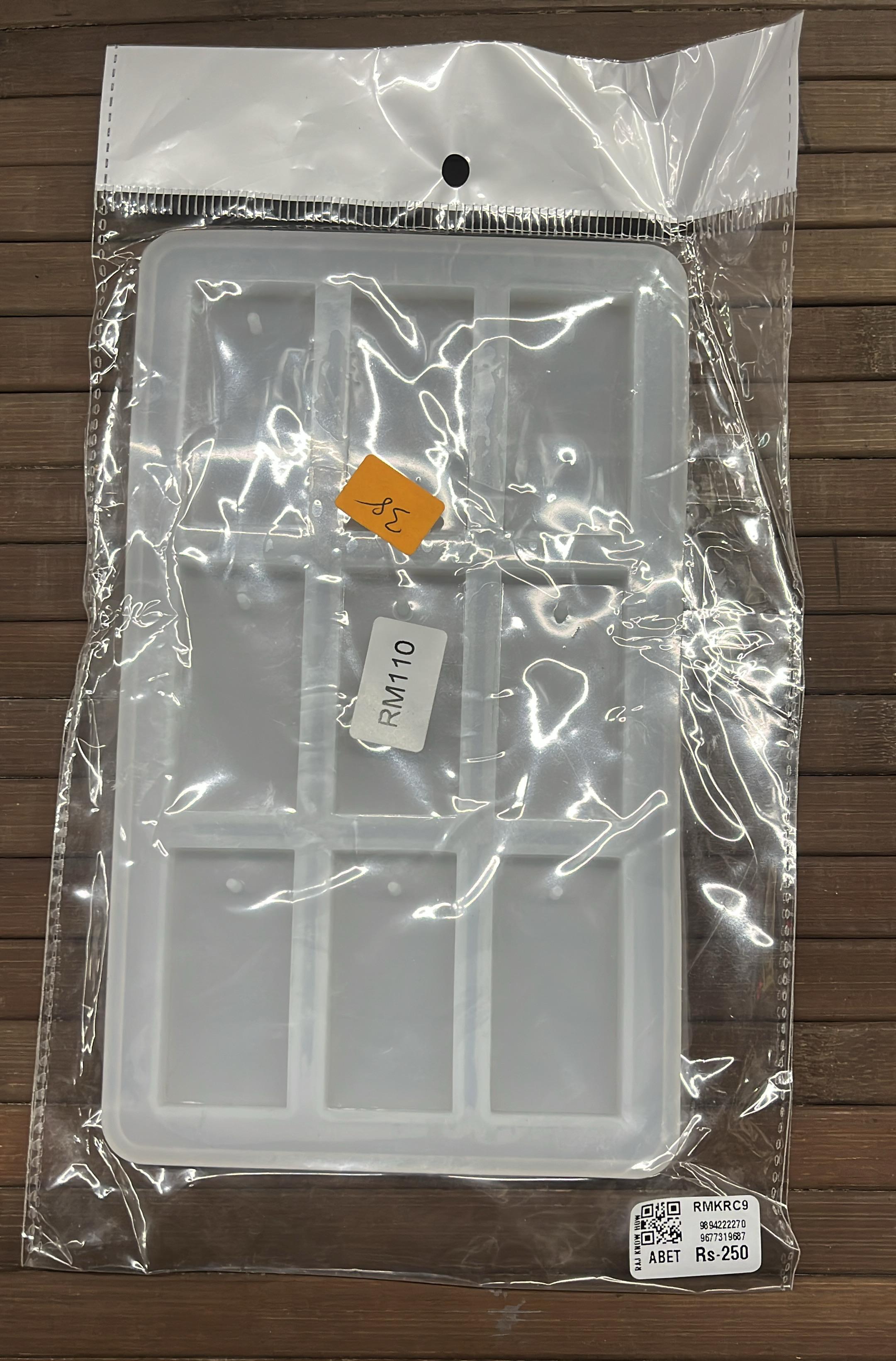 Rectangle keychain 9 in 1mould -1pack/RMKRC9