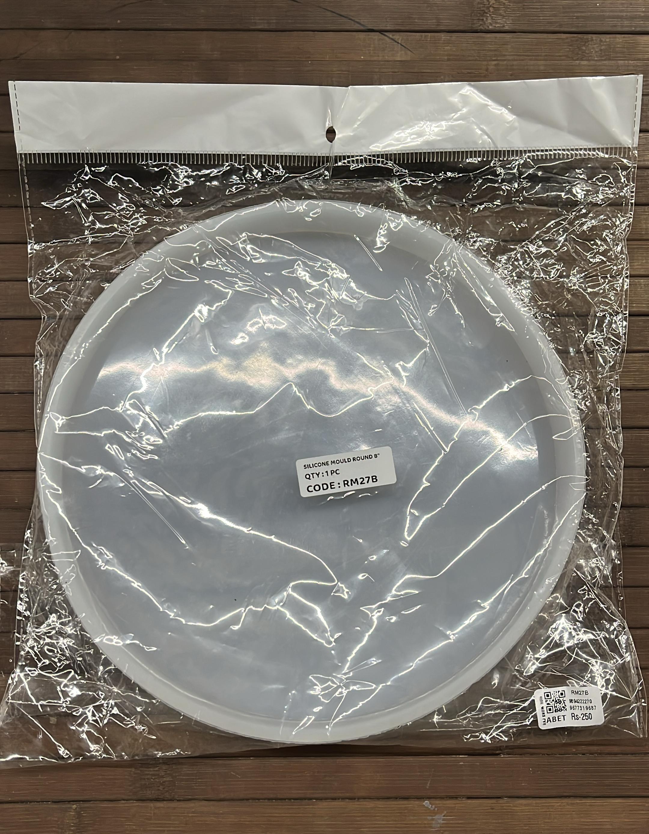 Silicon mould round 8inchx2 -1pack /RM27B