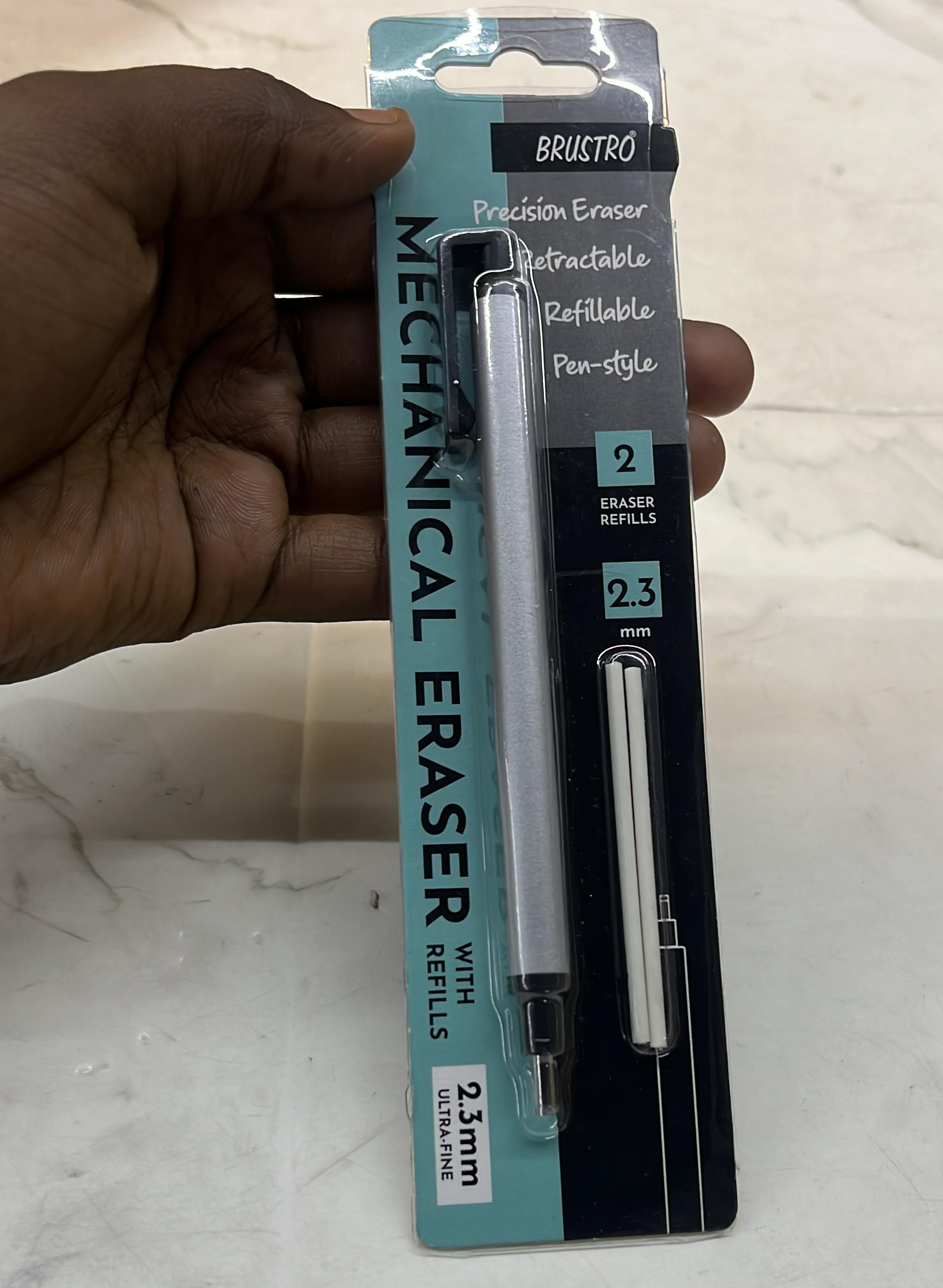 Brustro mechanical eraser with 2eraser 2.3mm ultra fine -1pack/2766