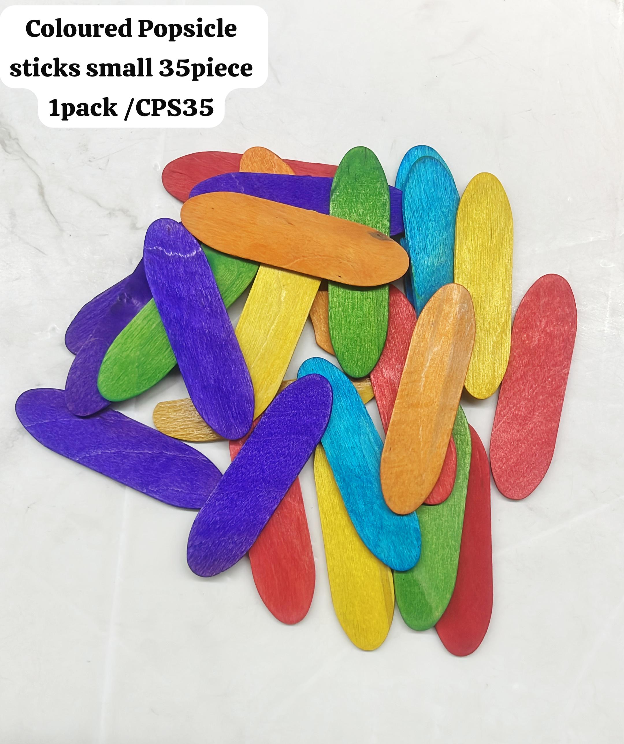 Coloured popsicle sticks small -approx 30piece in a 1pack