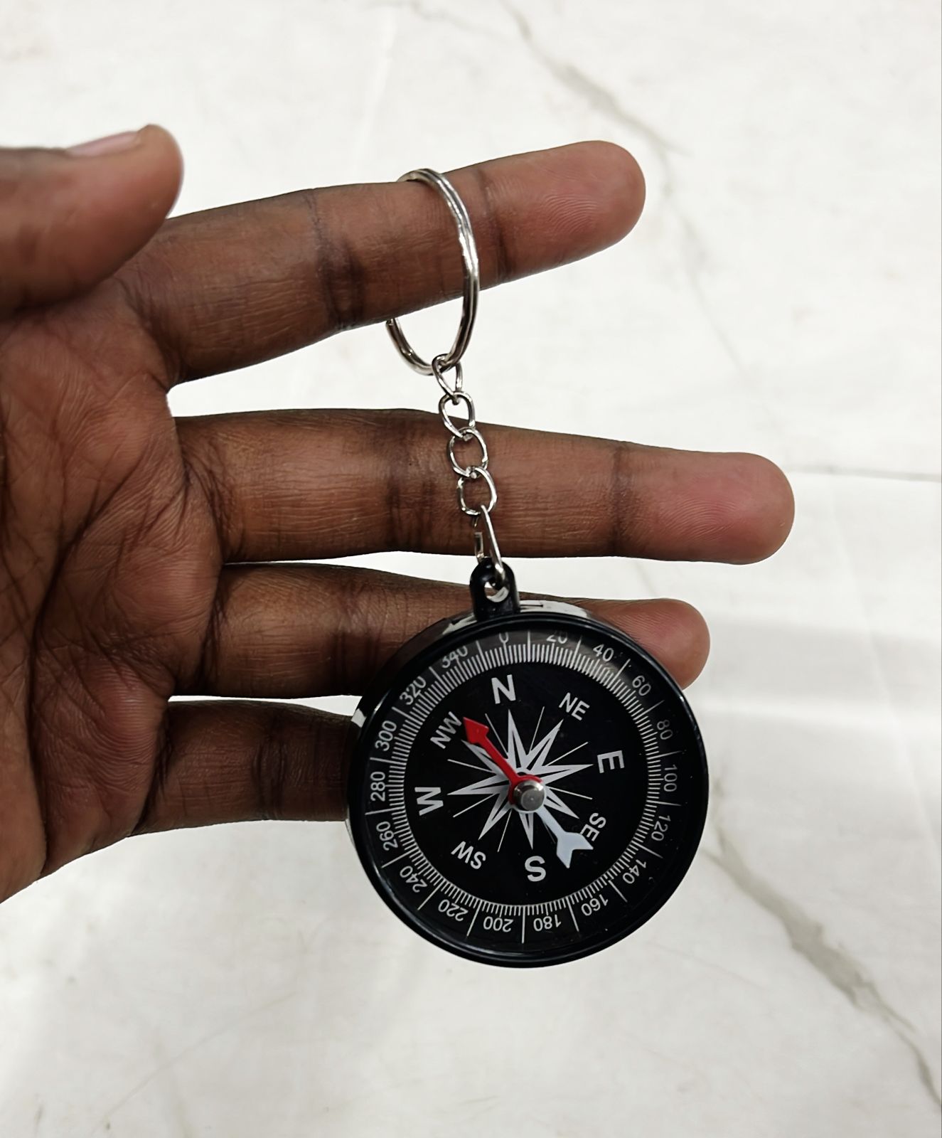 Magnetic compass keychain-1 pack/MCKCH