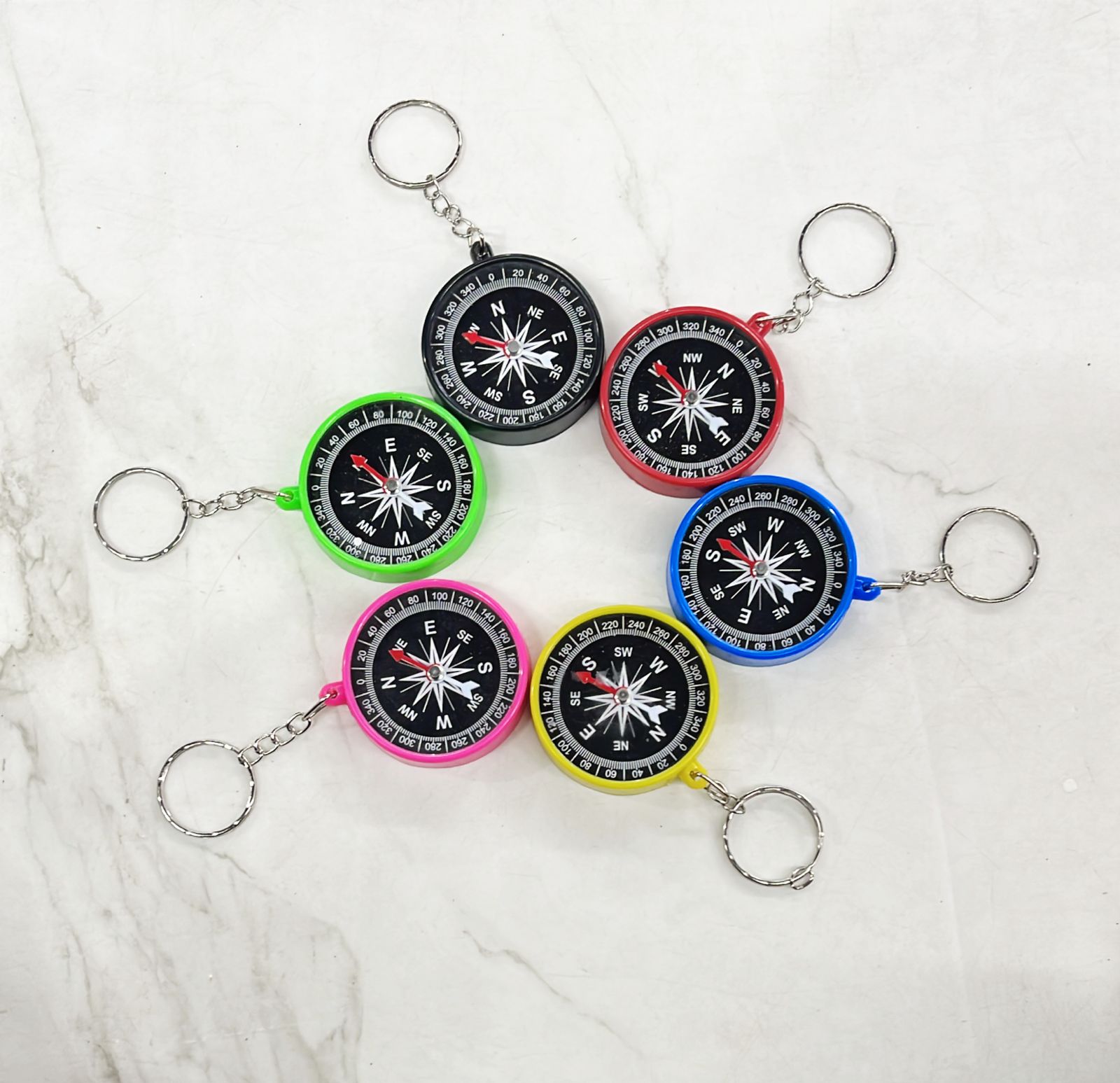 Magnetic compass keychain-1 pack/MCKCH