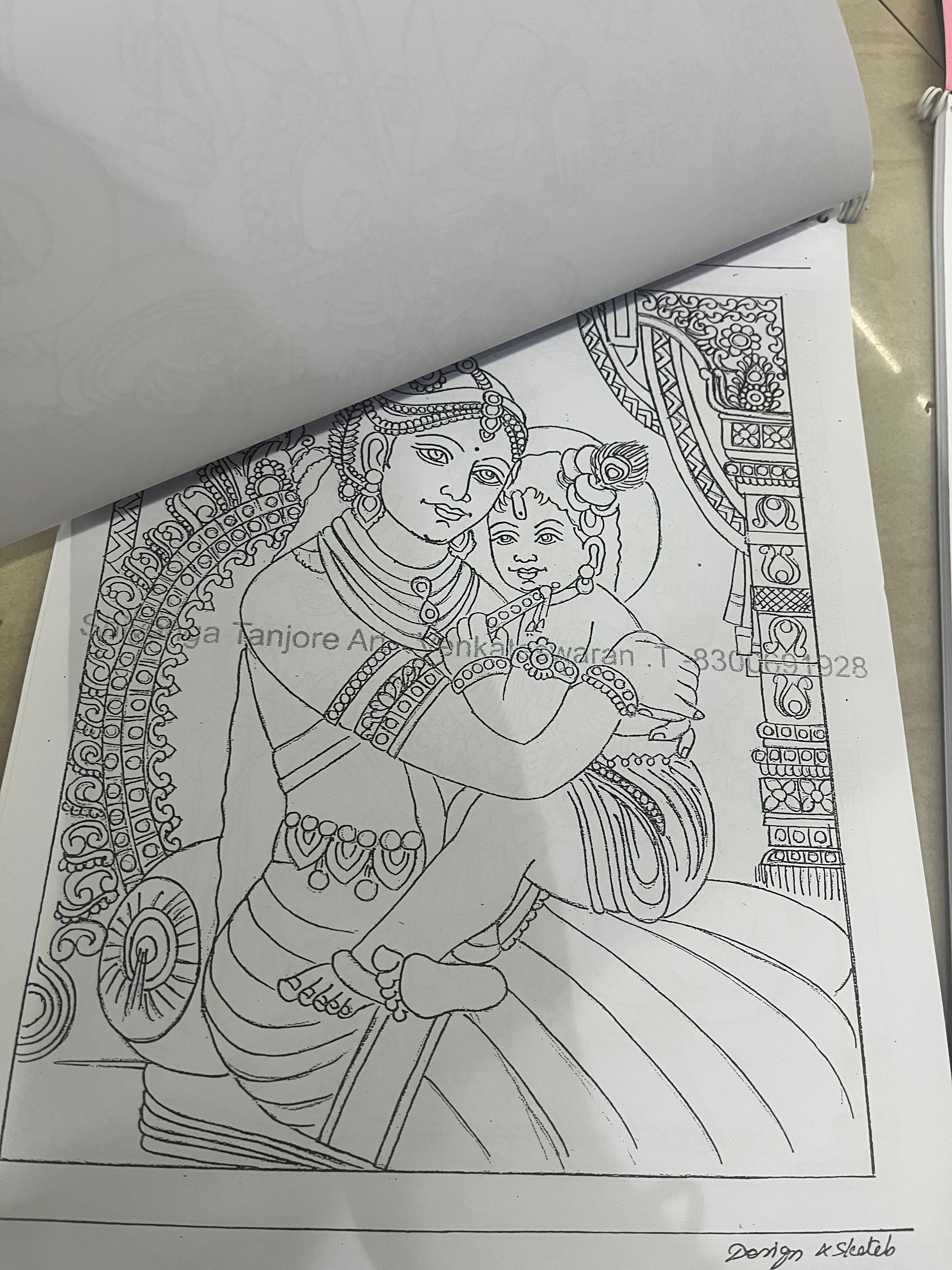 A3 Tanjore sketch book-100 sketches set