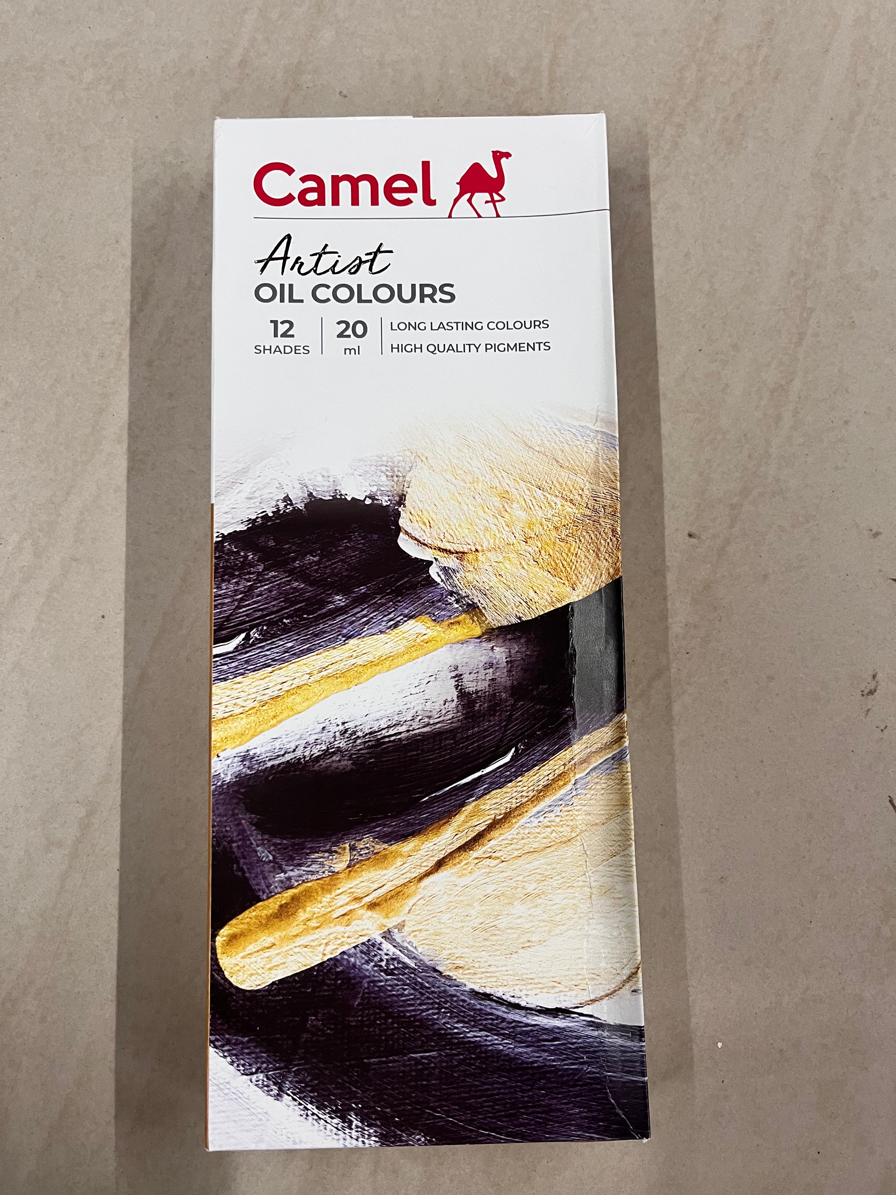 Camel Artist Oil Colours 20ml-12shades in 1 box (free shipping only this product)