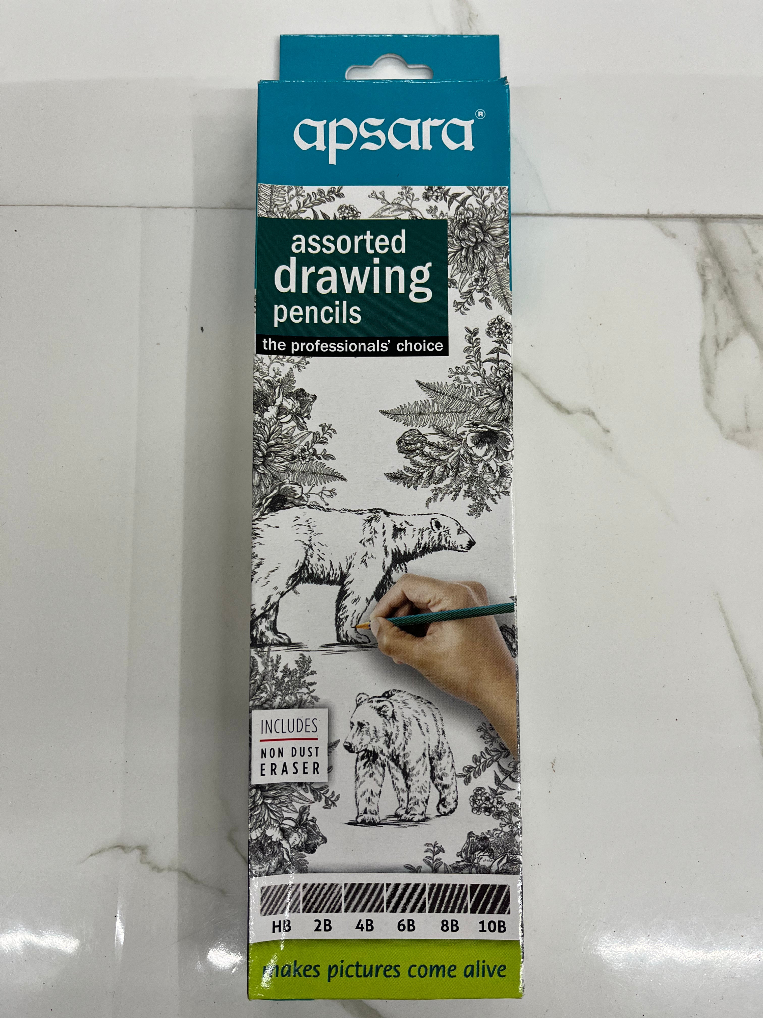 Apsara assorted drawing pencil -2set