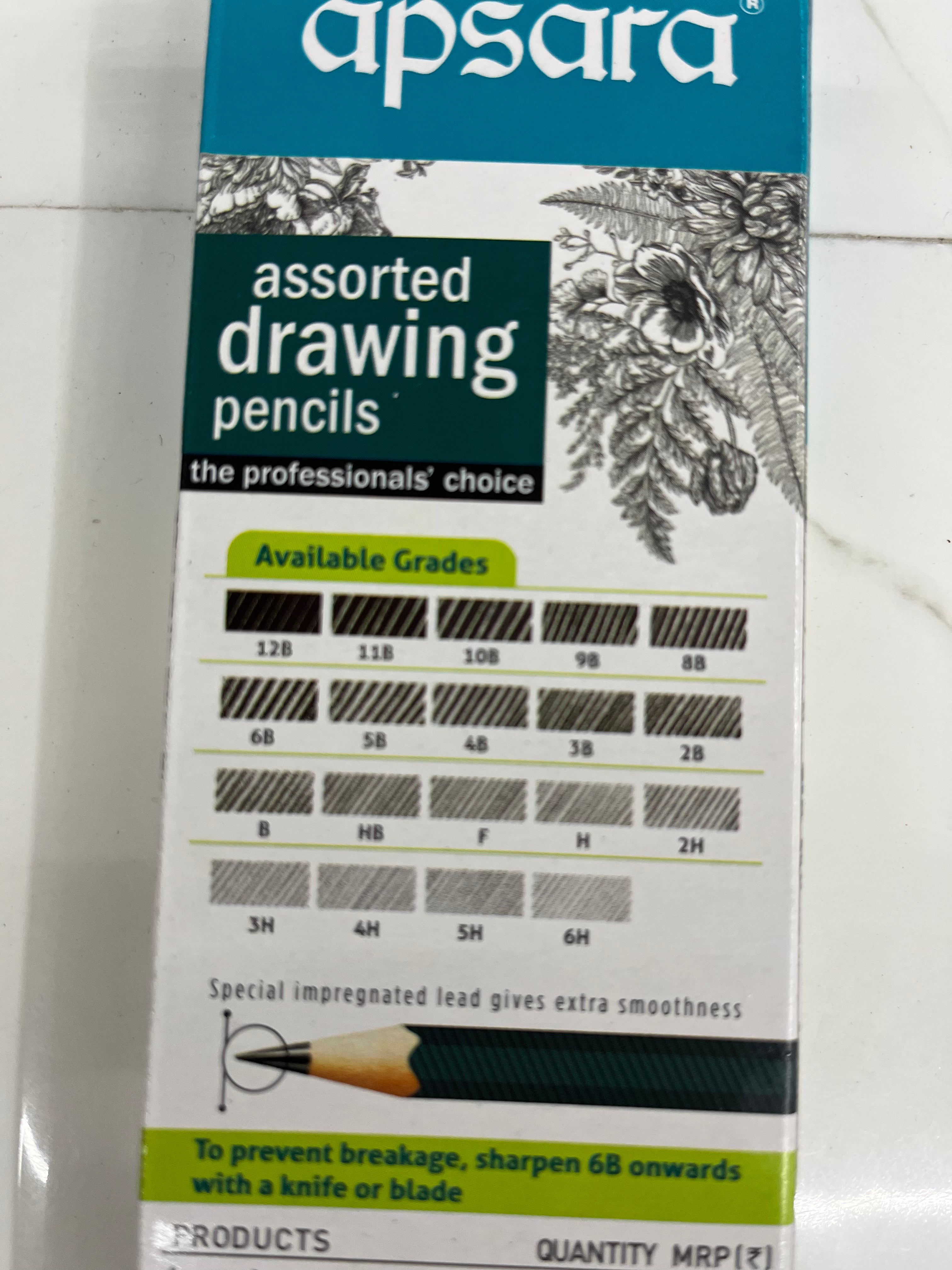 Apsara assorted drawing pencil -2set