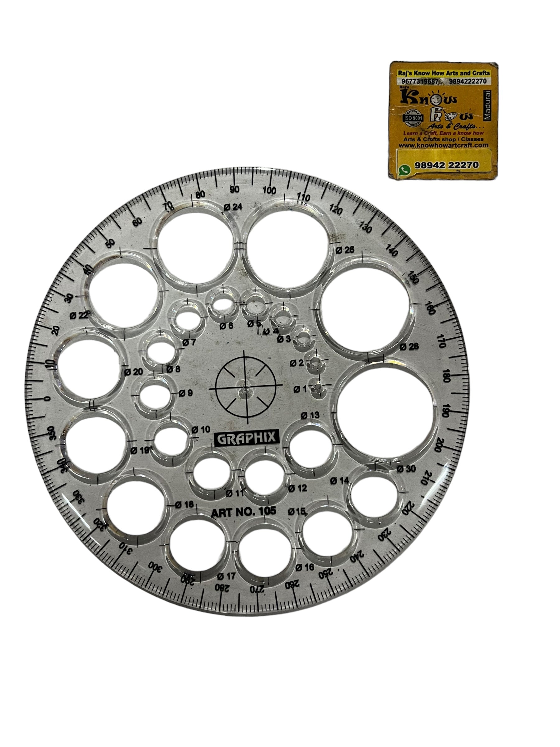 Pro Circle Rectangle Procircle -BIG for drawing uniform circle BIG size 360⁰-APROCB ...